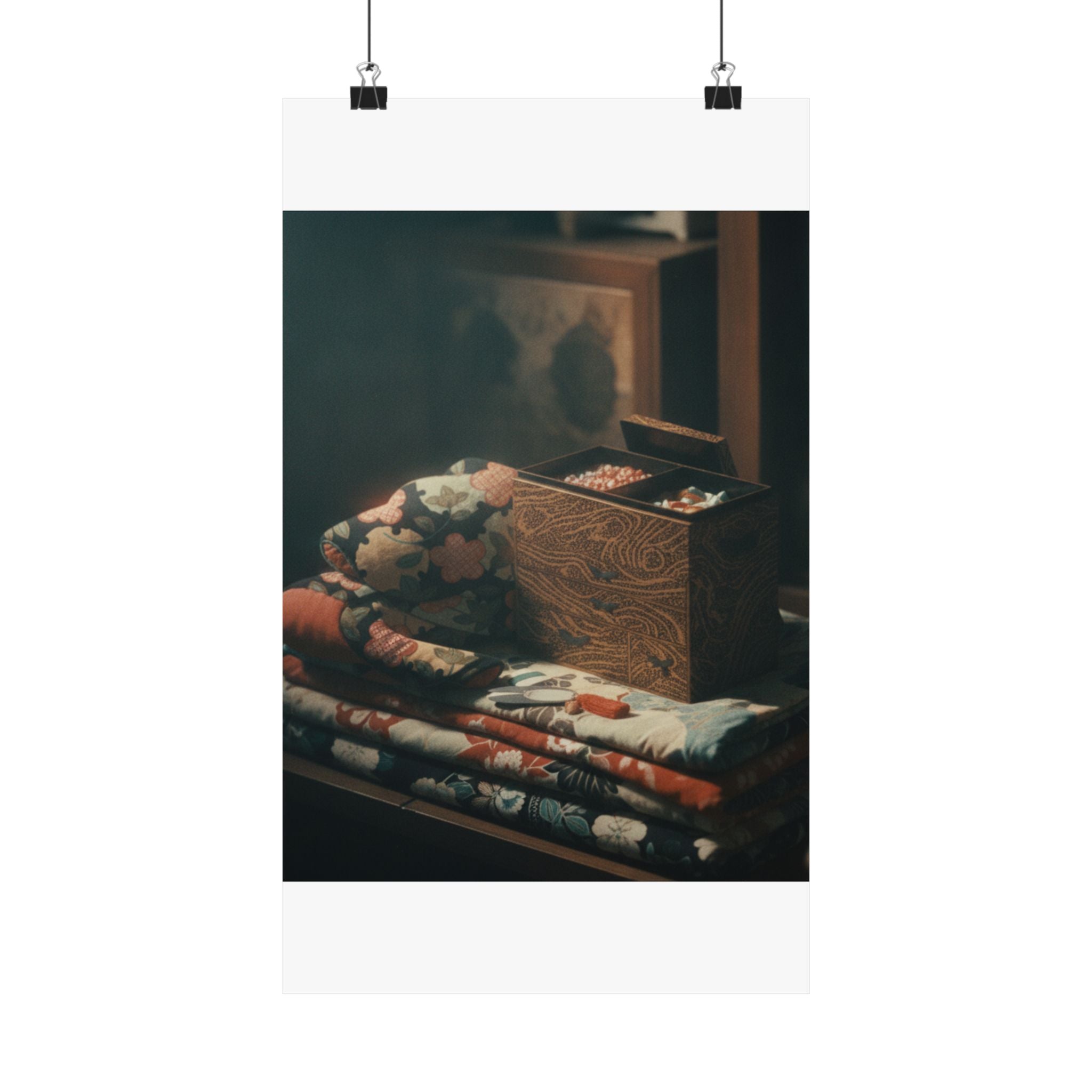 Cinematic — Lady'S Work-Box And Bed Clothing — Matte Poster