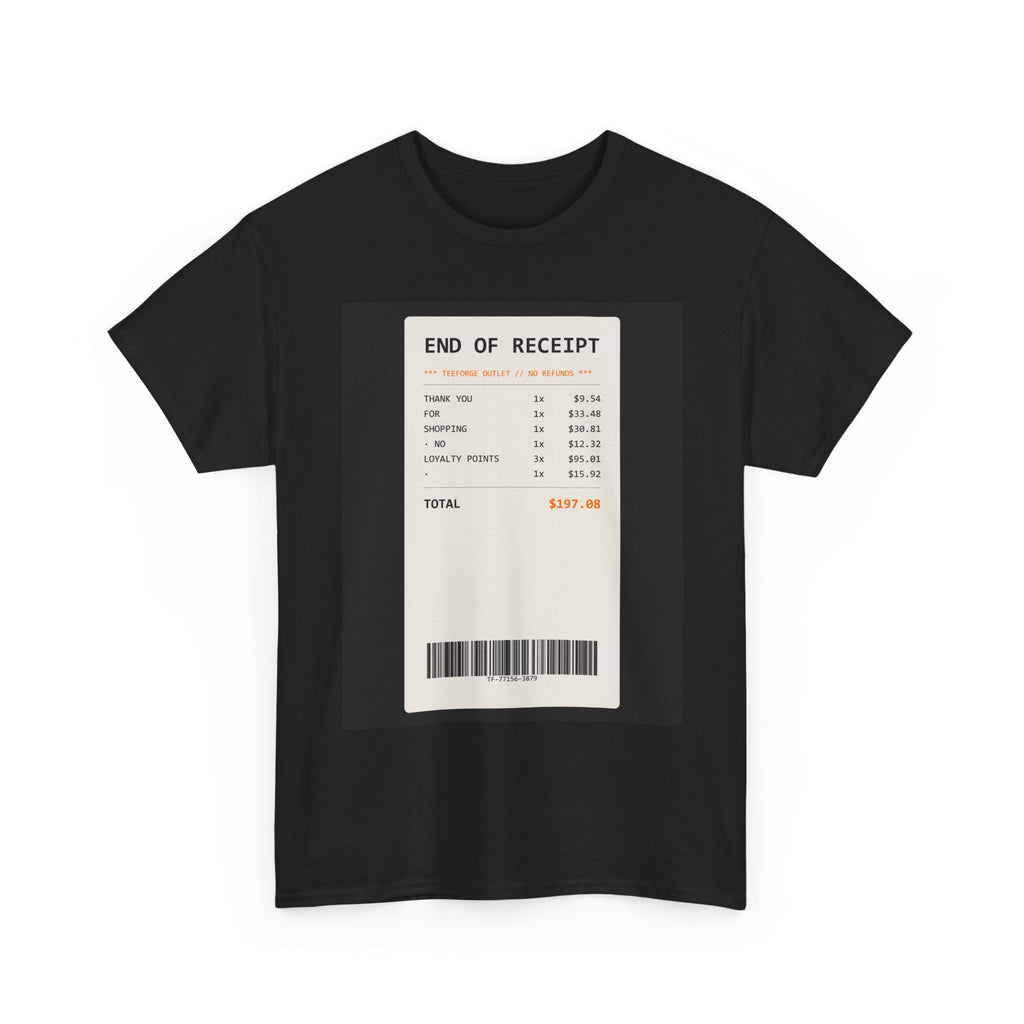 END OF RECEIPT graphic tee — product view 3