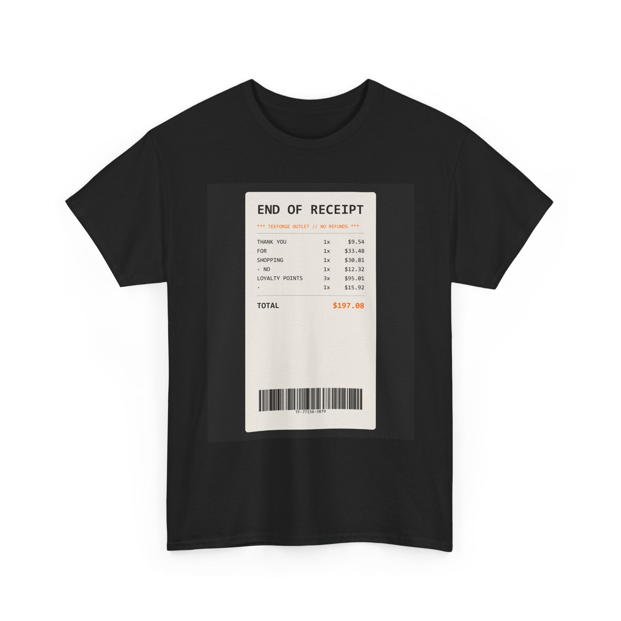 END OF RECEIPT graphic tee — product view 3