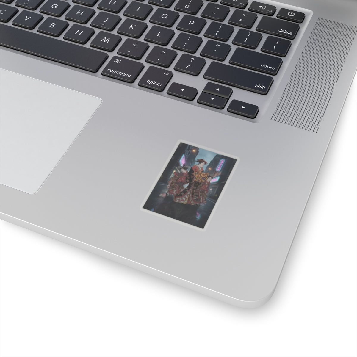 Fast Furious — An Oiran Accompanied By Two Kamuro — Kiss-Cut Sticker