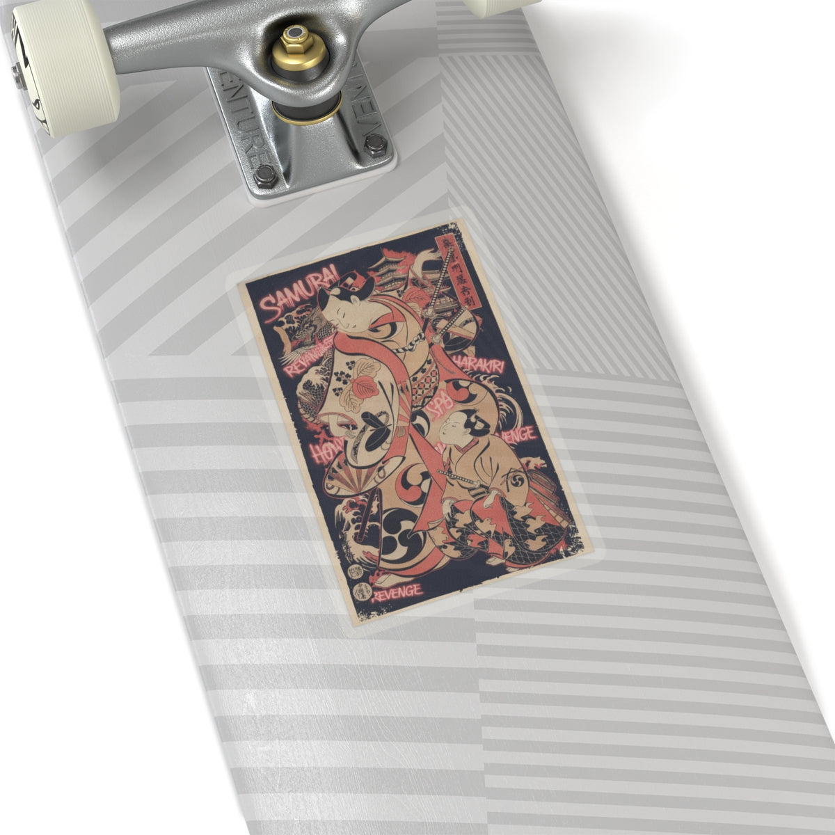 Japanese Street — The Actor Yoshizawa Ayame As A Samurai — Kiss-Cut Sticker