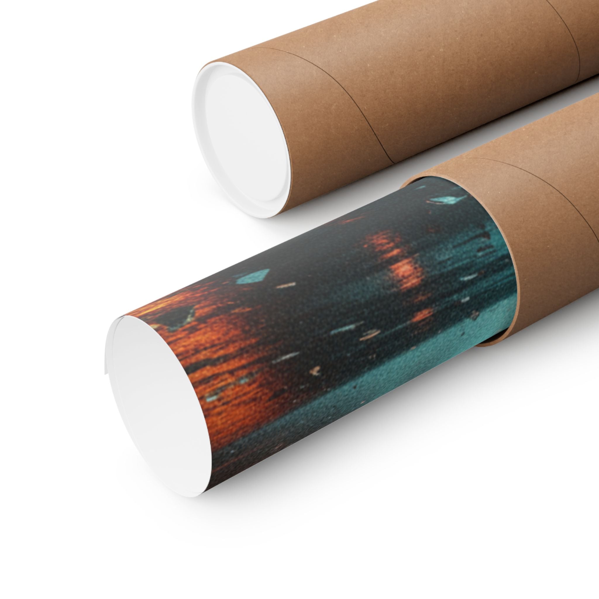 Fast Furious — Red Carp Ascending A Waterfall — Matte Poster