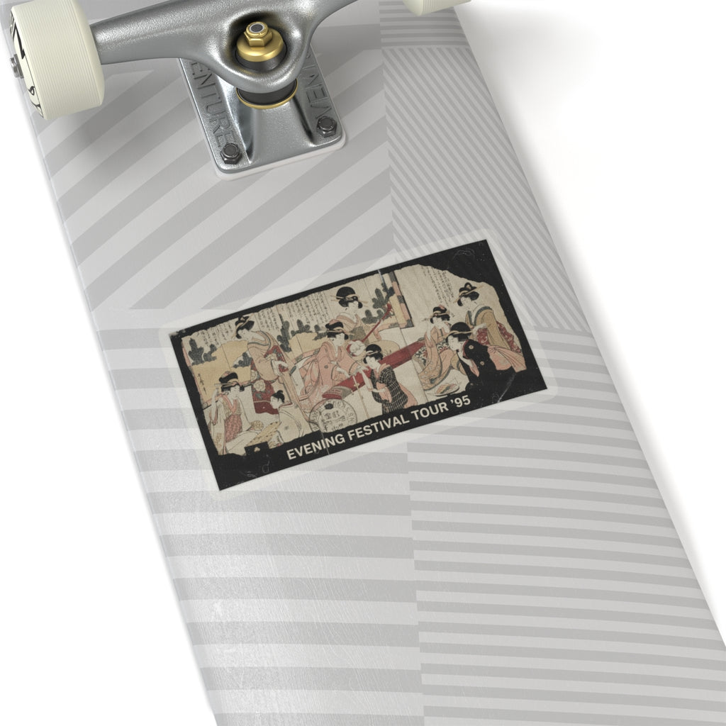 Vintage Bootleg — A Merry Evening Party — Kiss-Cut Sticker