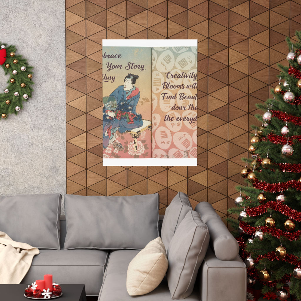 Affirmation — A Fraudulent Murasaki’S Rustic Genji  By Ryūtei Tanehiko — Matte Poster