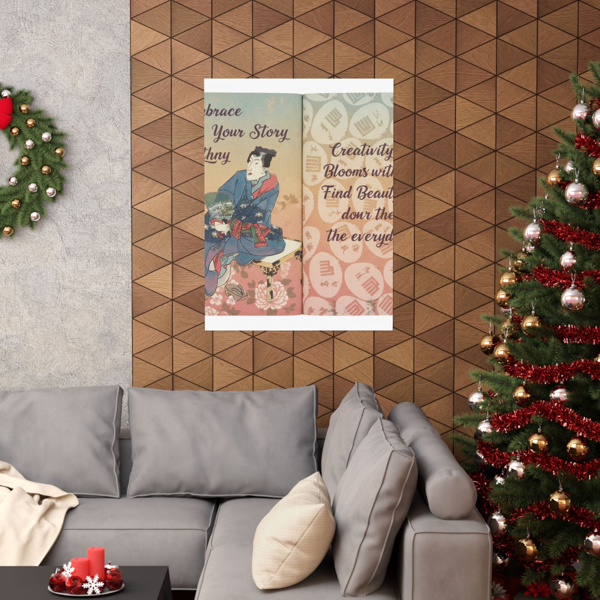 Affirmation — A Fraudulent Murasaki’S Rustic Genji  By Ryūtei Tanehiko — Matte Poster