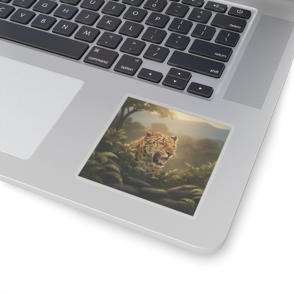 Scenic Nature — Leopard — Kiss-Cut Sticker