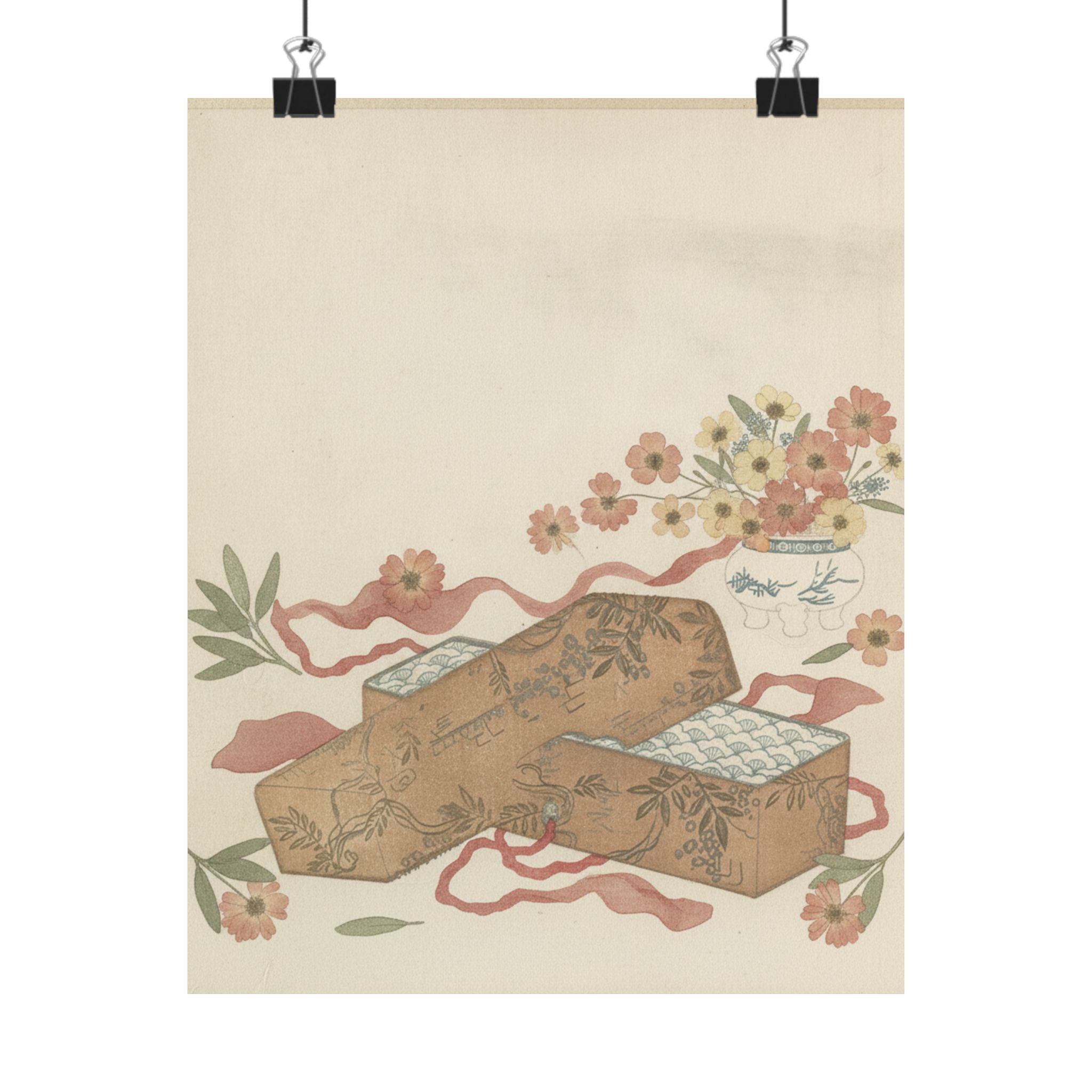 Botanical — Letter-Box With Letter And Potted Flower — Matte Poster