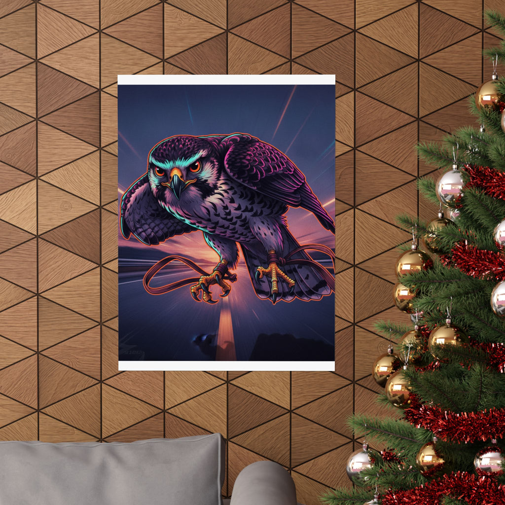 Fast Furious — Hawk Tied To Perch — Matte Poster