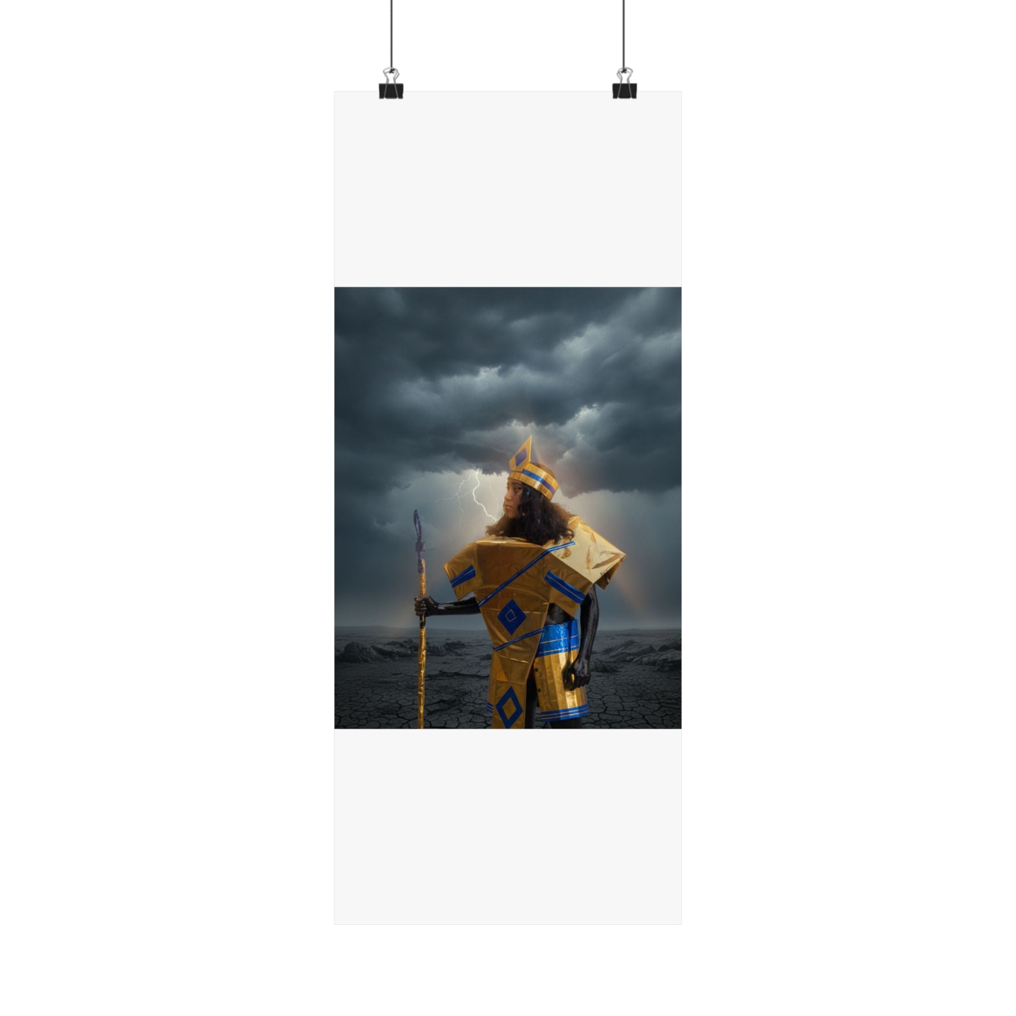 Dramatic Storm — Person — Matte Poster