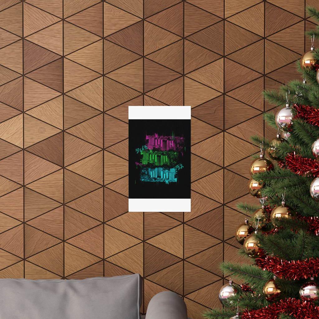 Glitch Culture — Cityscape — Matte Poster