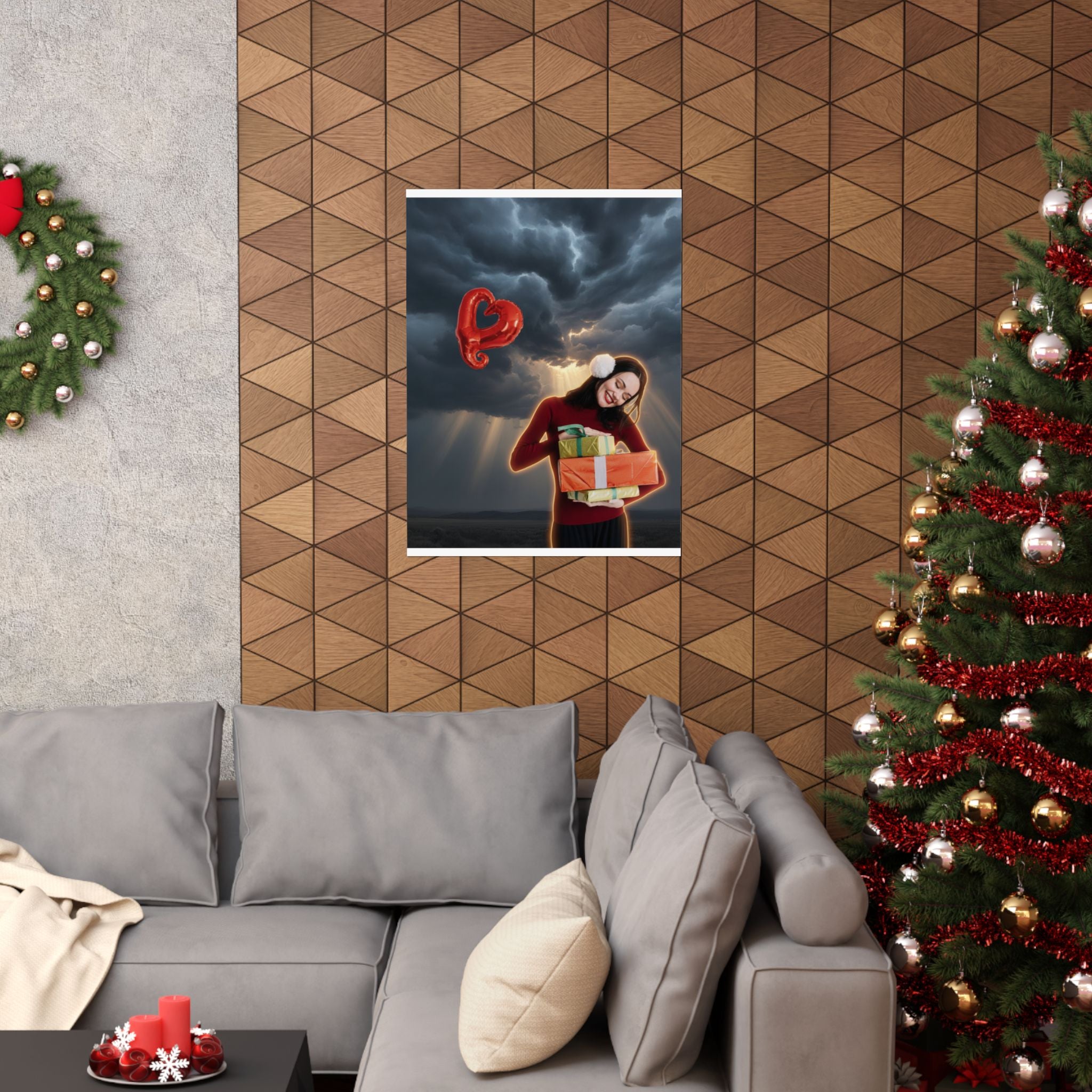 Dramatic Storm — Person — Matte Poster