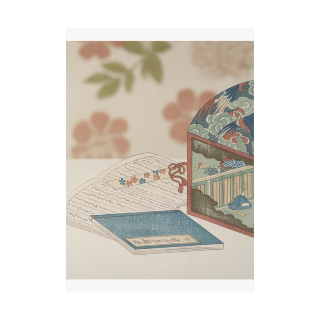 Product Marketing — Box And Books — Matte Poster