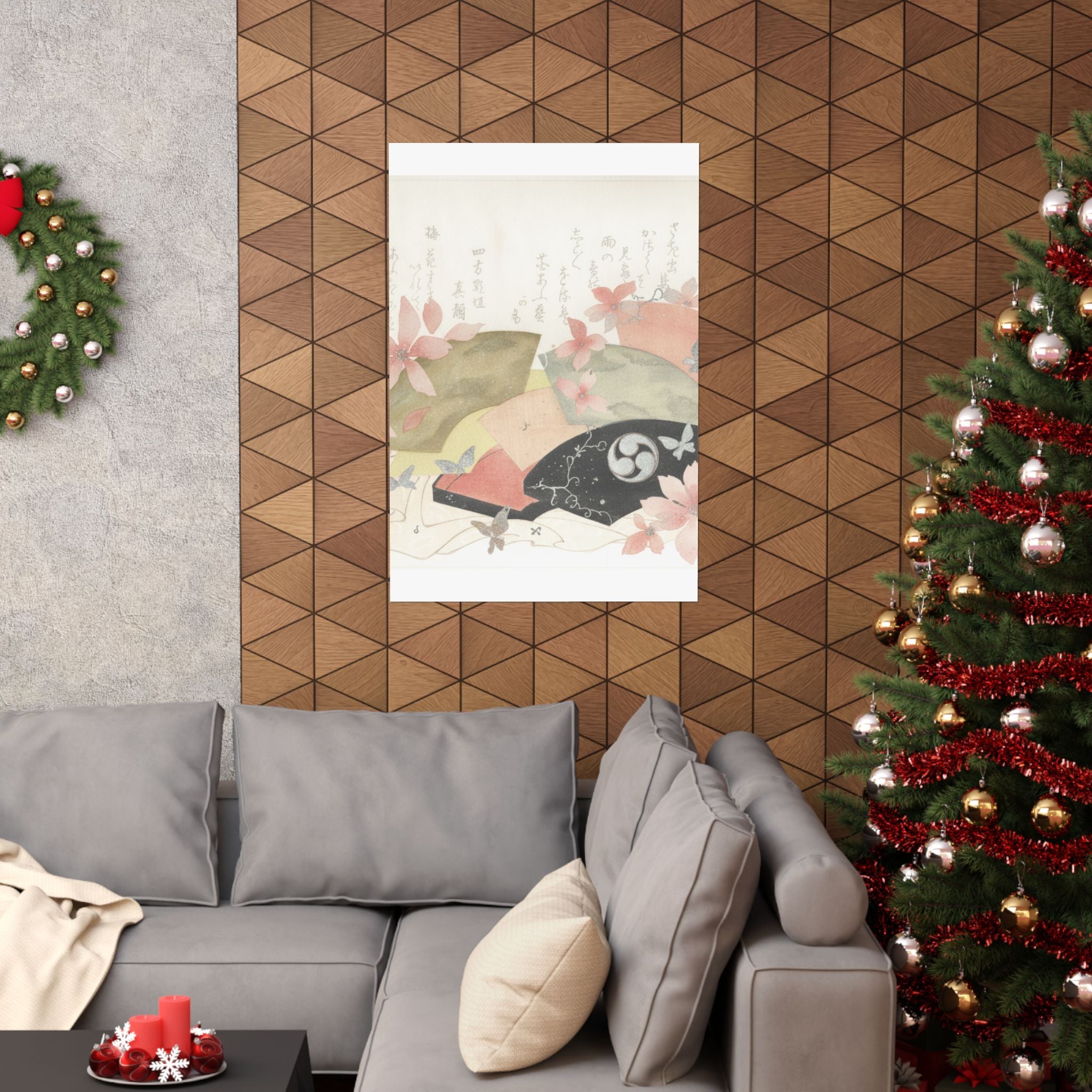 Watercolor — Fan-Box With Fans — Matte Poster