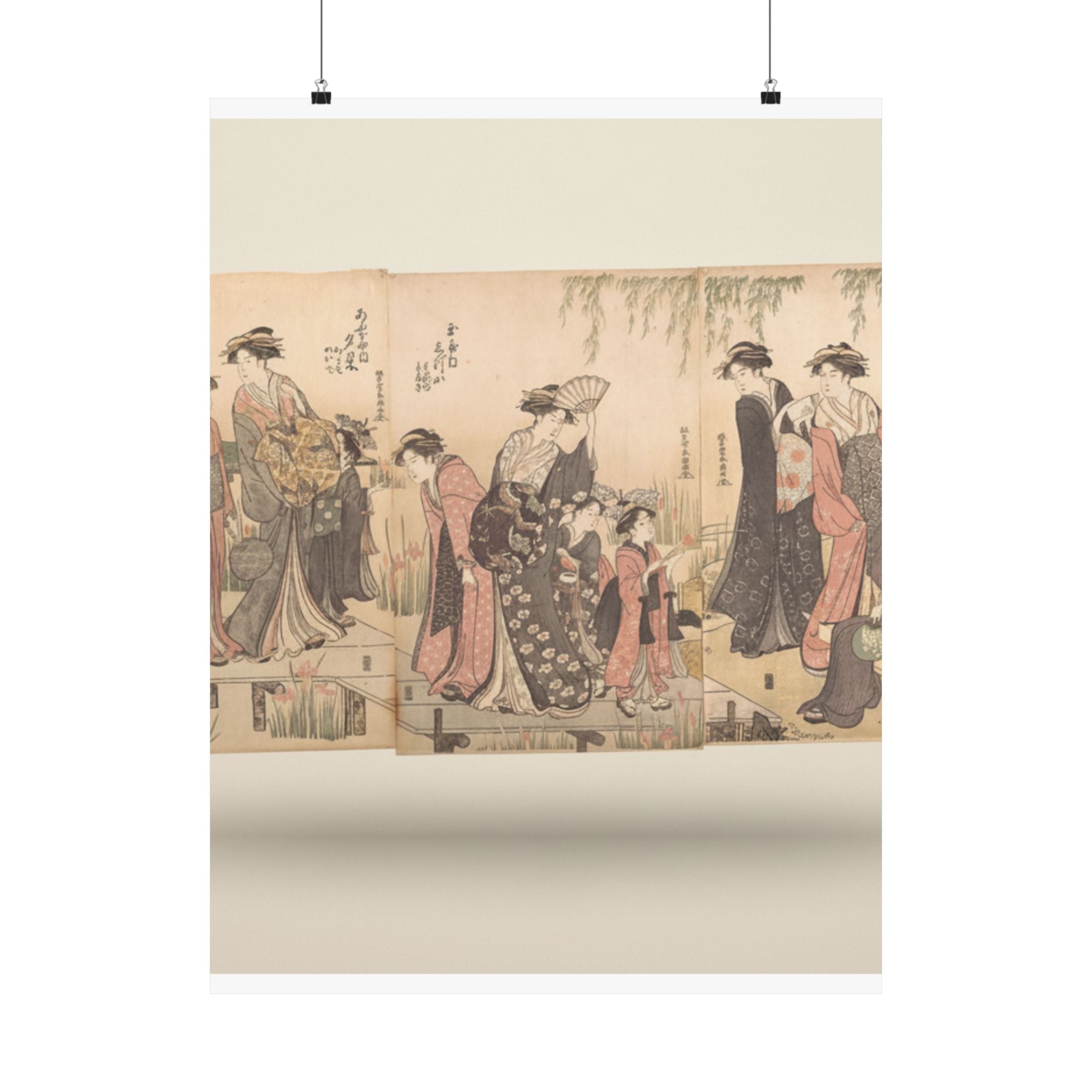 Product Marketing — Courtesans In An Iris Garden — Matte Poster