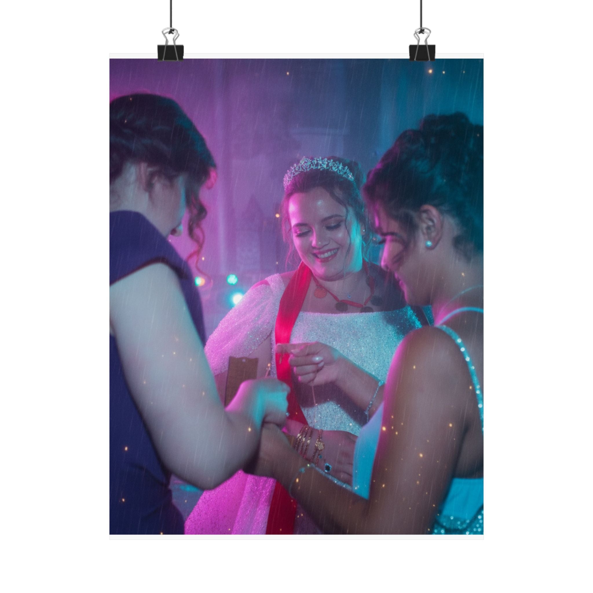 Neon Noir — Person — Matte Poster