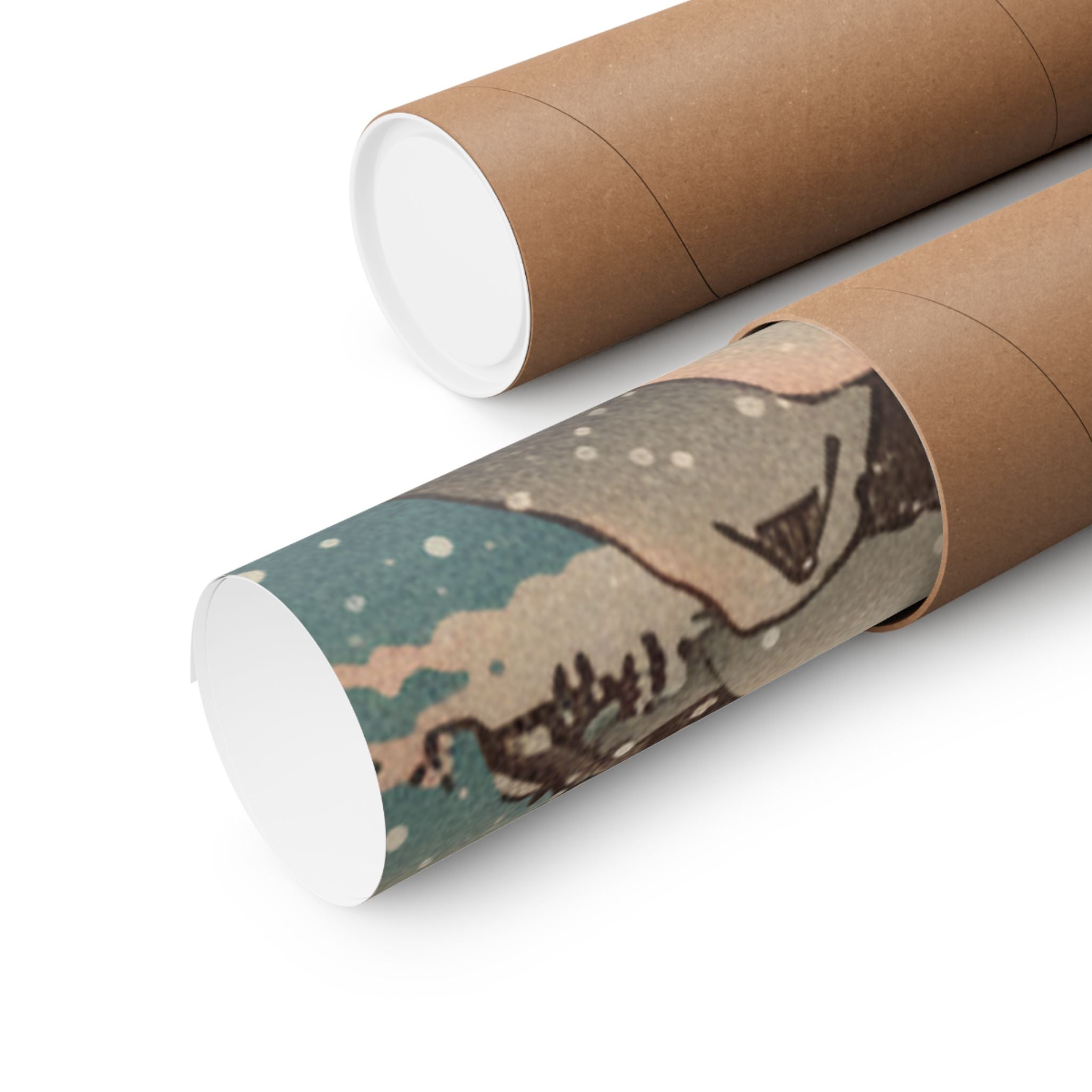 Southern Sunset — Nichiren In Snow At Tsukahara, Sodo Province — Matte Poster