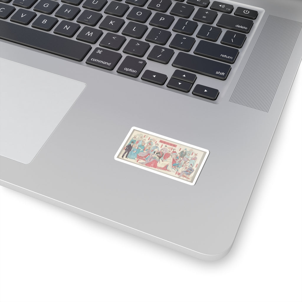 Watercolor — Mirror Of National Costumes Of All Nations  (Bankoku Ishō Kagami) — Kiss-Cut Sticker