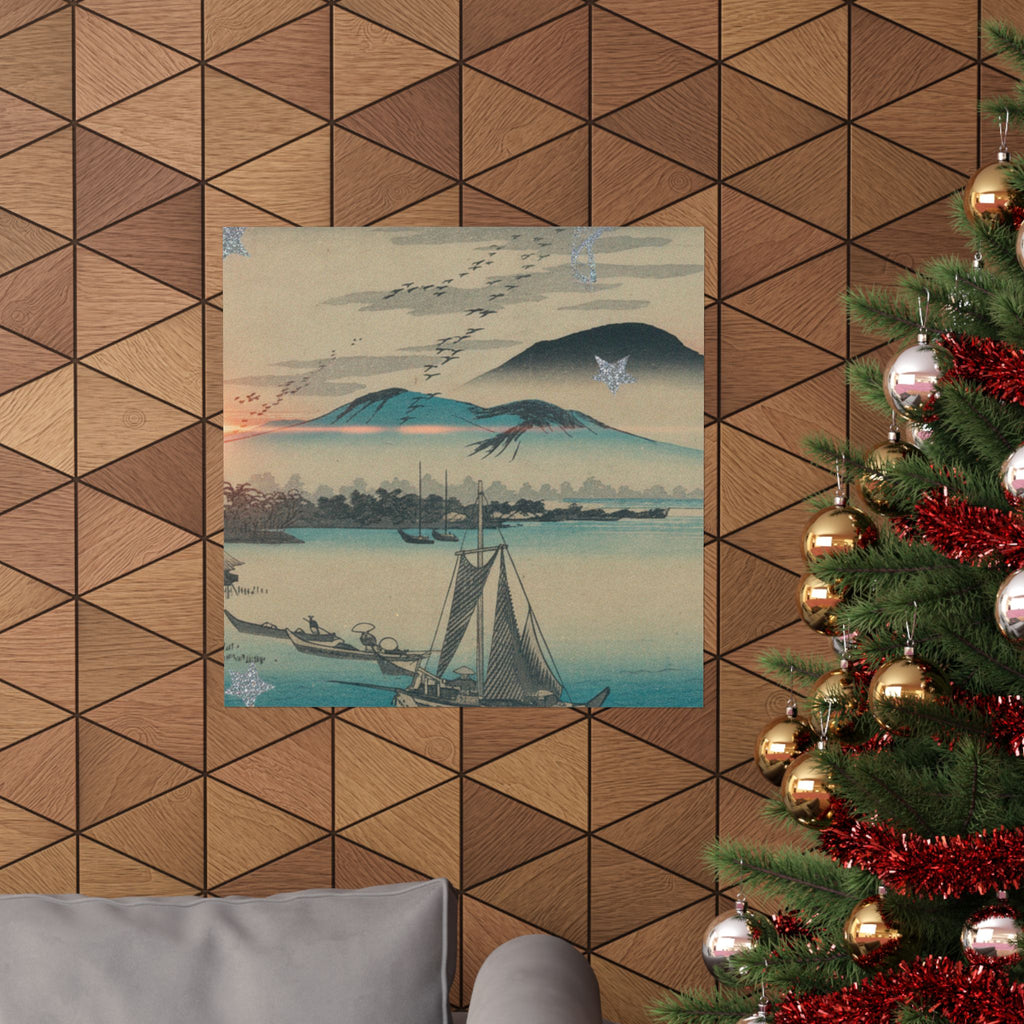 Cinematic — Geese Flying Down To Katada — Matte Poster