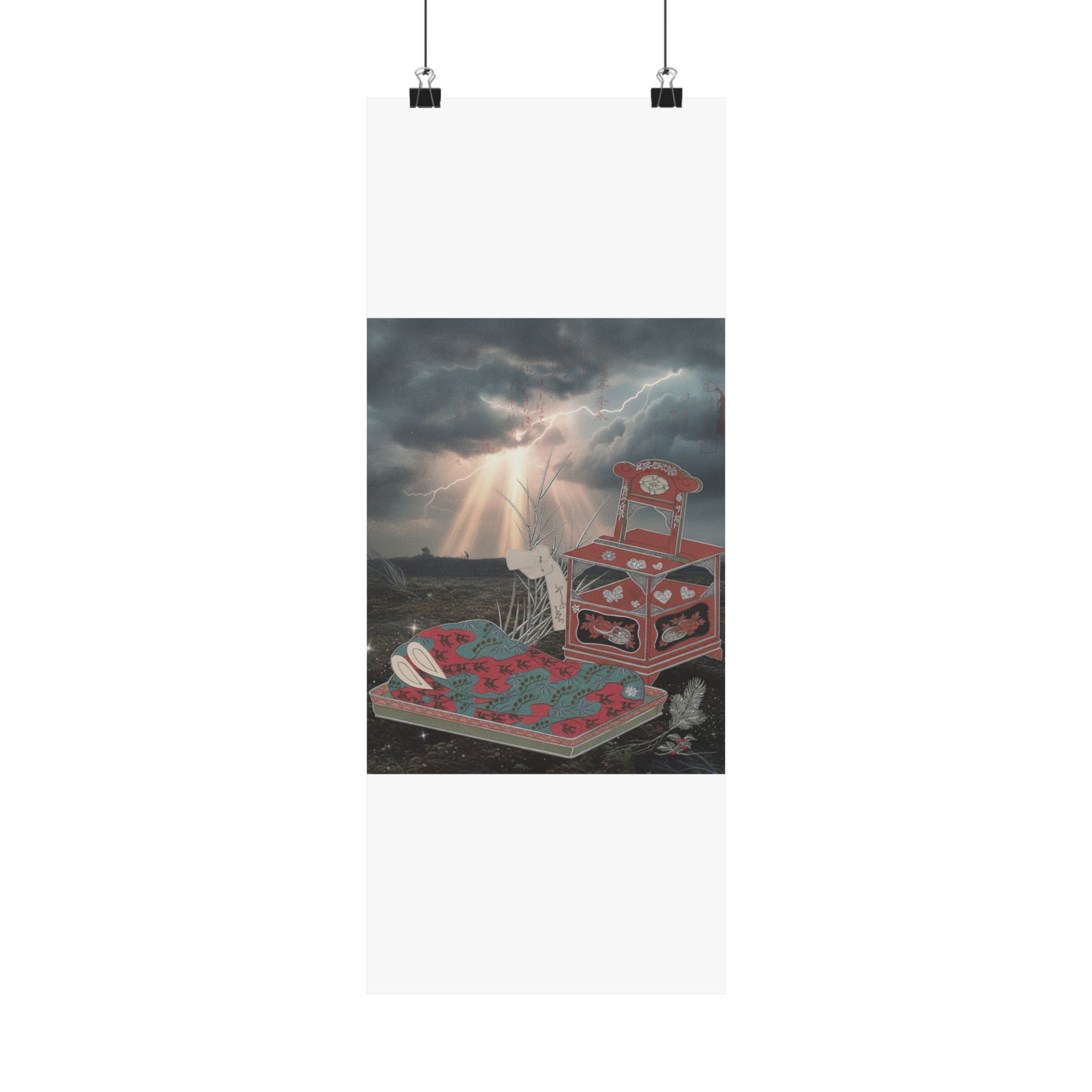 Dramatic Storm — Cabinet For The Toilet And Bed-Clothes — Matte Poster