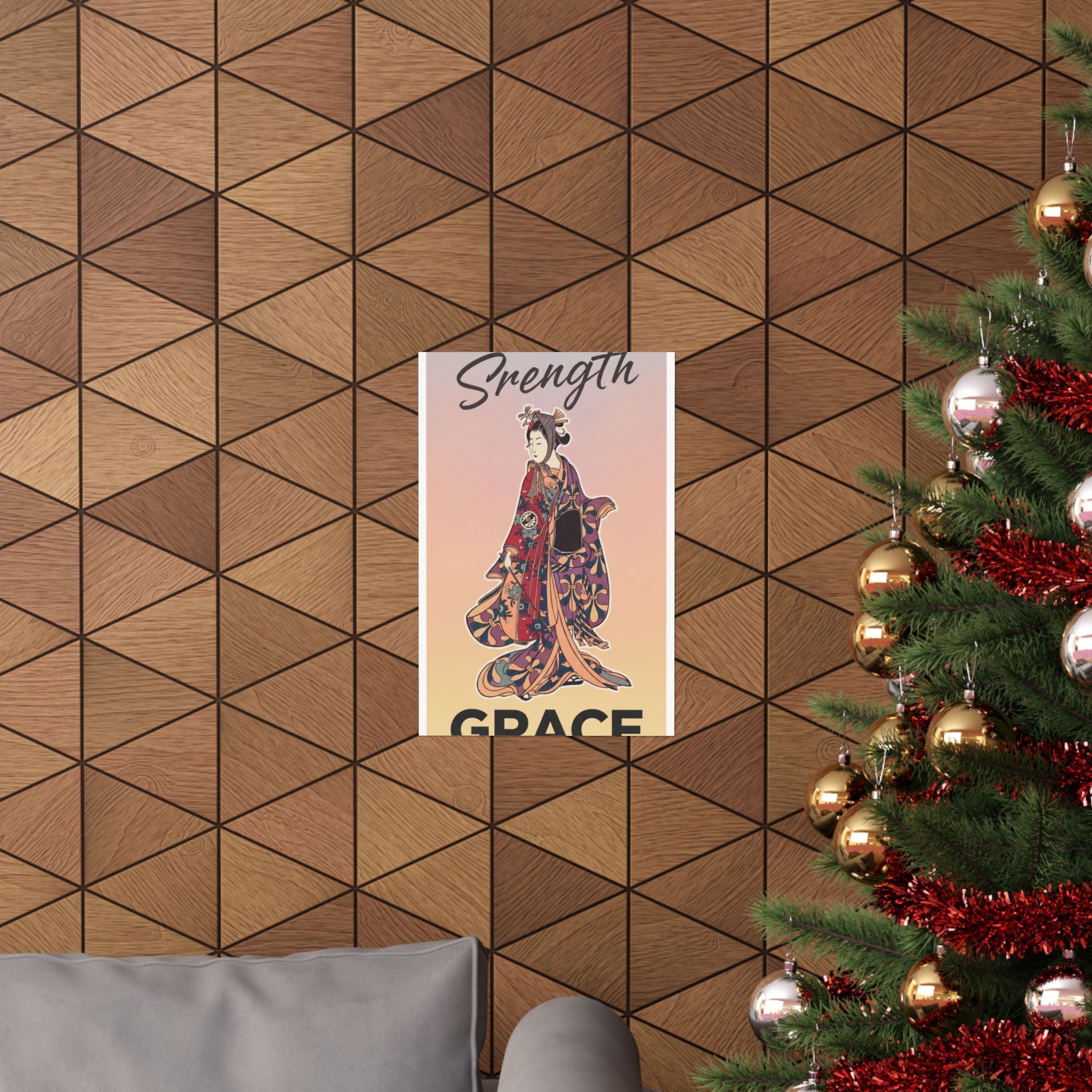 Affirmation — Segawa Kikunojō Ii As A Woman Standing — Matte Poster