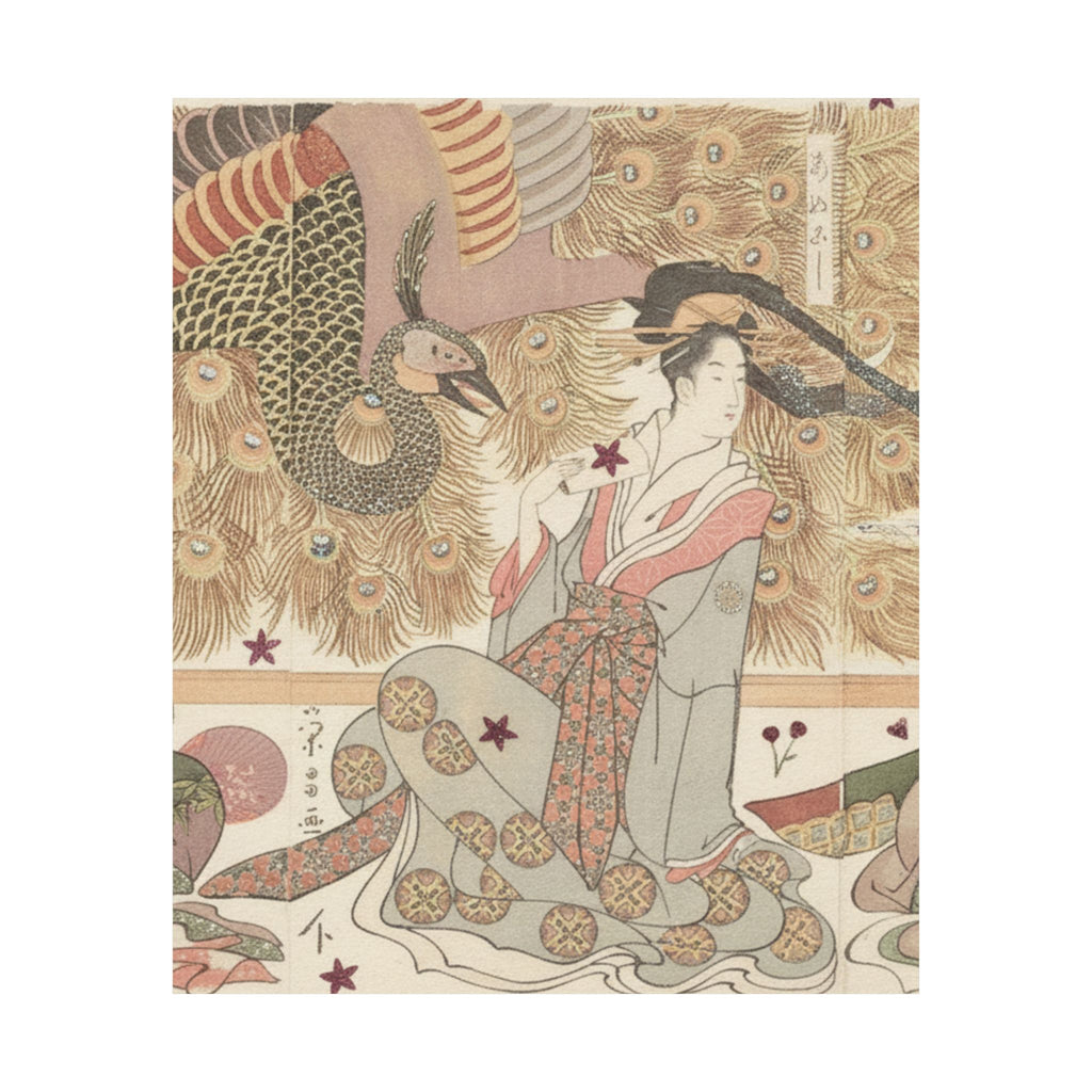 Botanical — Interior Of The House Called Ōgiya — Matte Poster