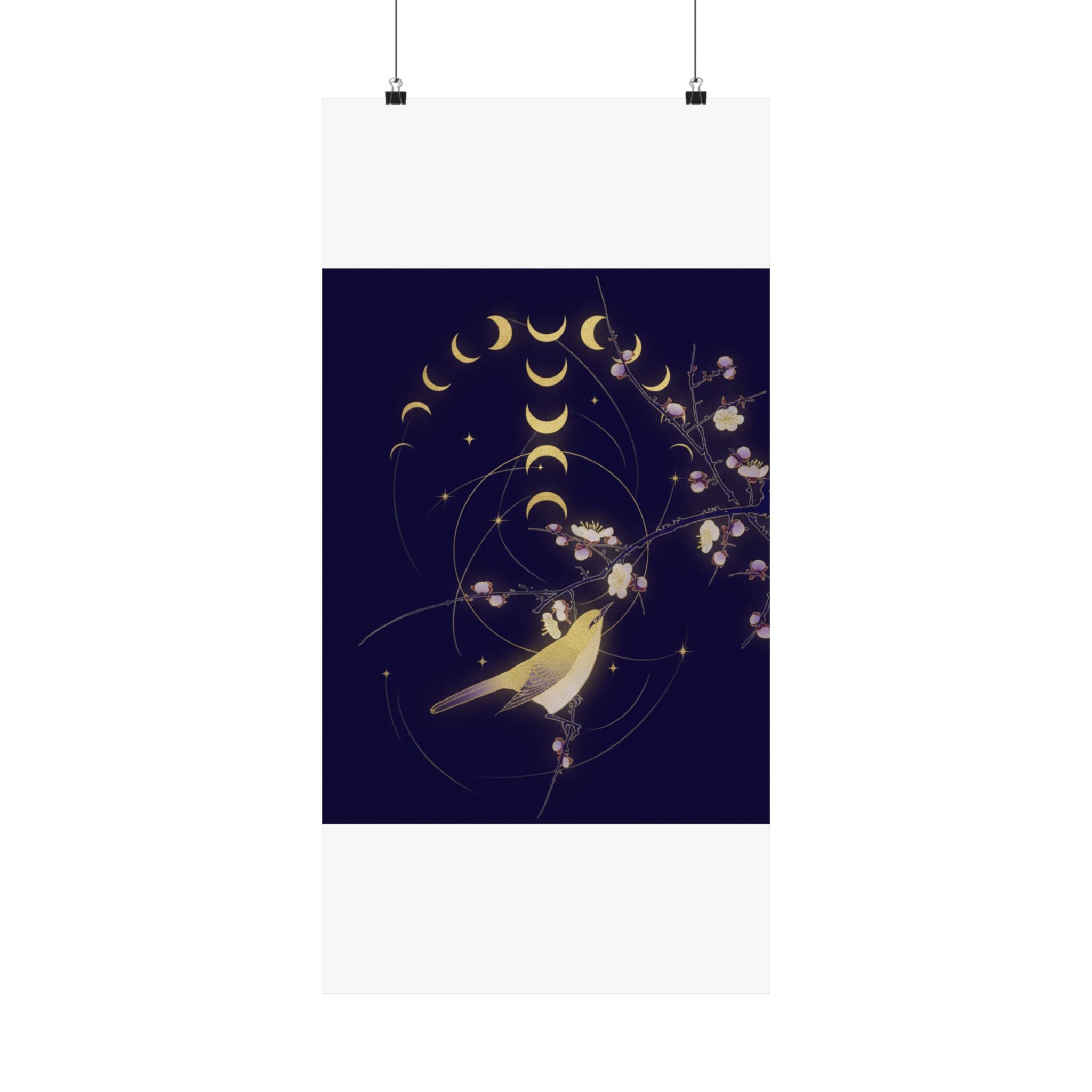 Celestial — New Moon; Nightingale On A Plum Branch — Matte Poster