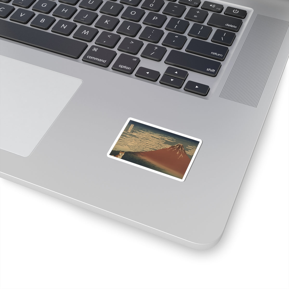 Scenic Nature — South Wind, Clear Sky (Gaifū Kaisei), Also Known As Red Fuji, From The Series Th — Kiss-Cut Sticker