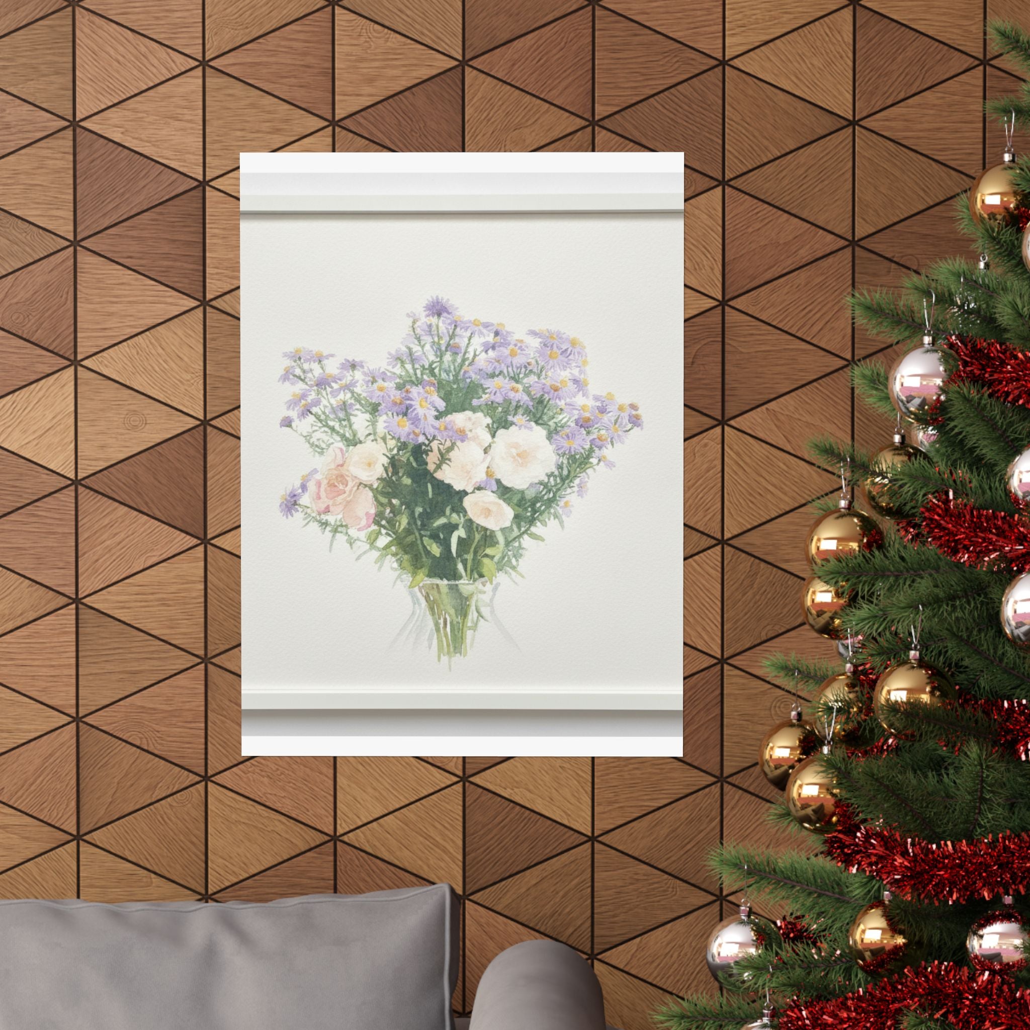 Watercolor — Flowers — Matte Poster
