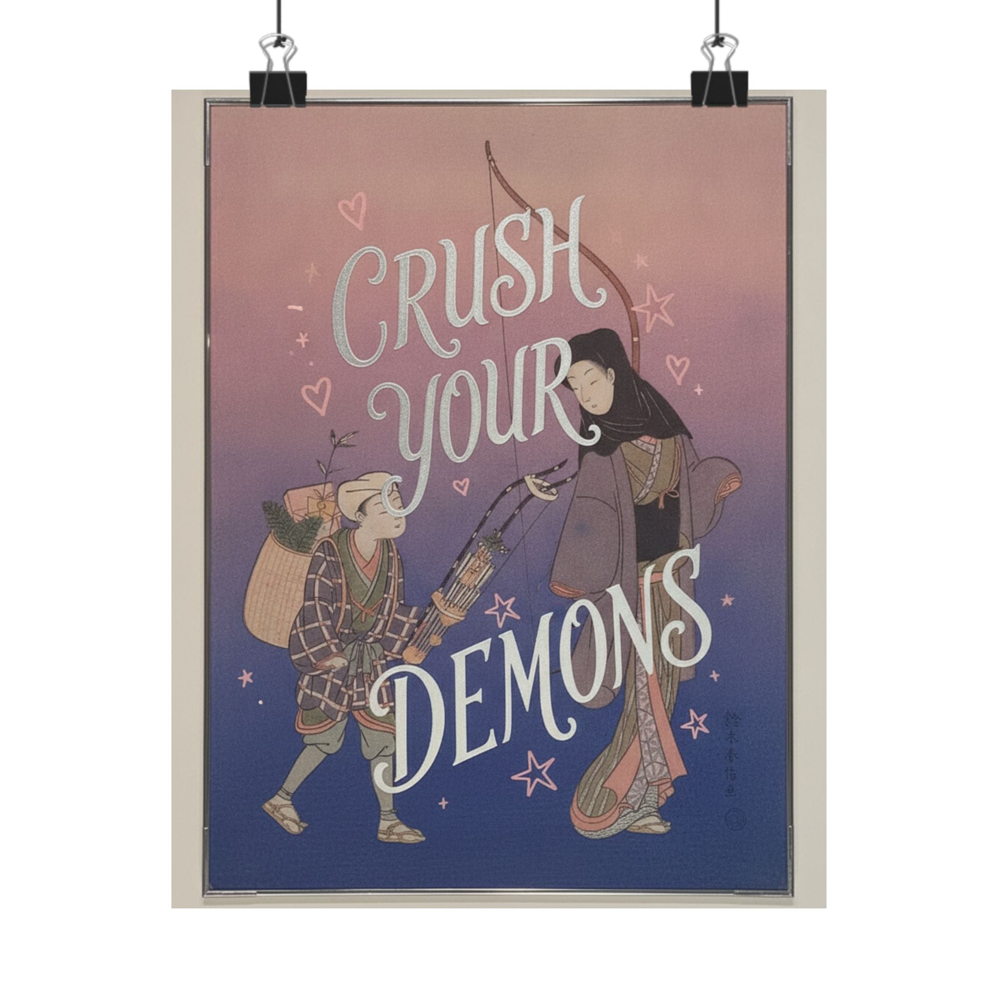 Affirmation — Demon-Crushing Bow — Matte Poster