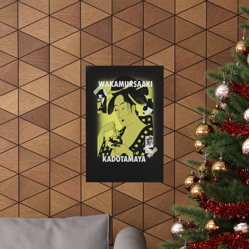 Streetwear Collage — Wakamurasaki Of The Kadotamaya — Matte Poster