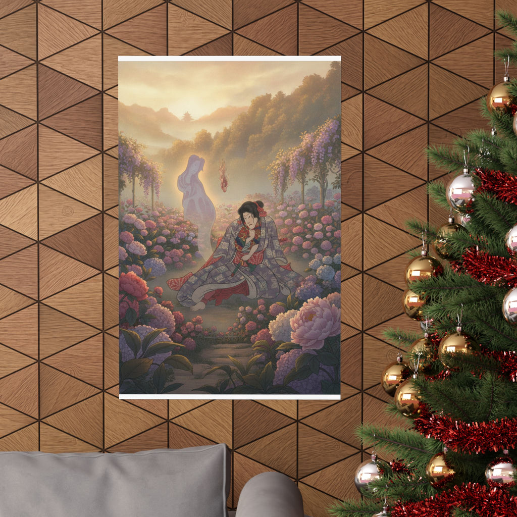 Scenic Nature — Toriyama Akinari Terutada With Ghost; (The Lavender Chapter) — Matte Poster