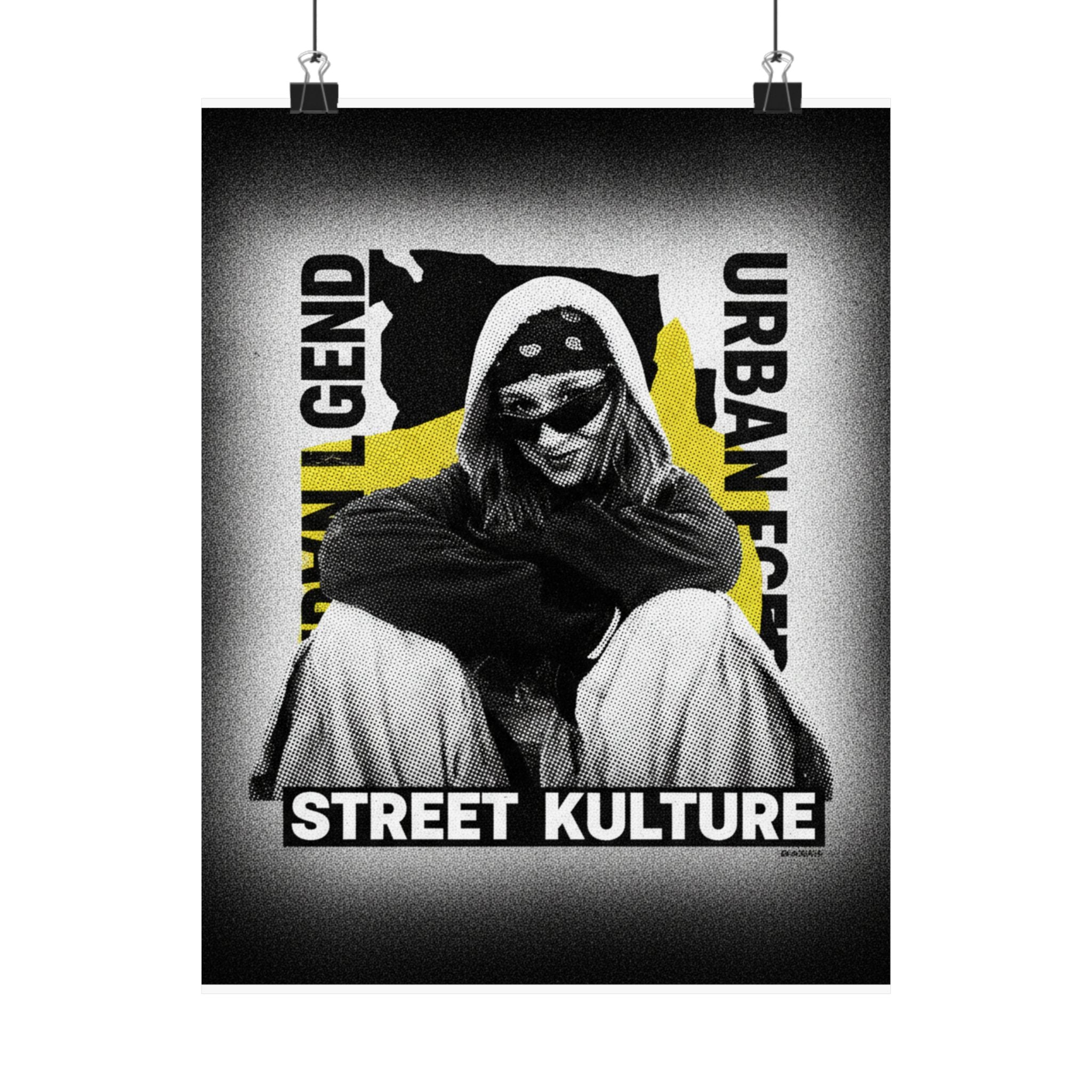 Streetwear Collage — Person — Matte Poster
