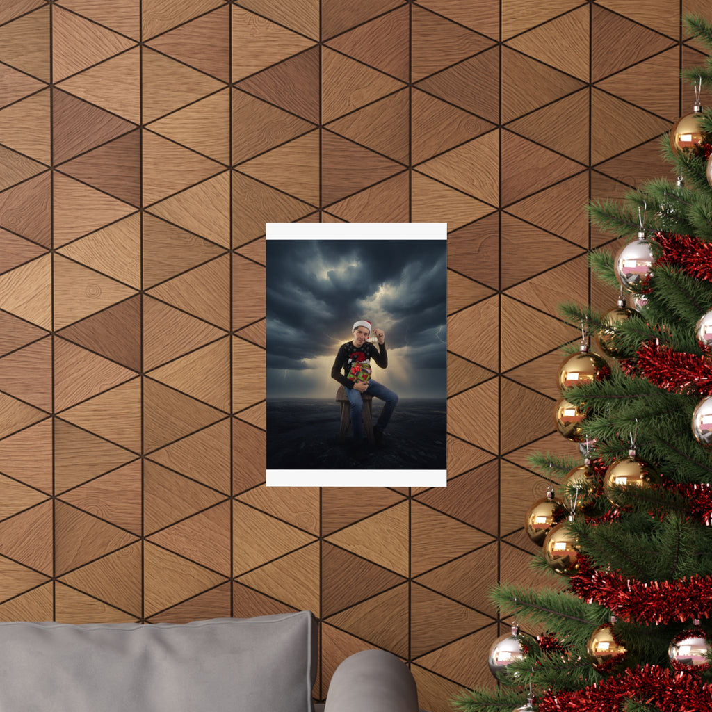 Dramatic Storm — Person — Matte Poster