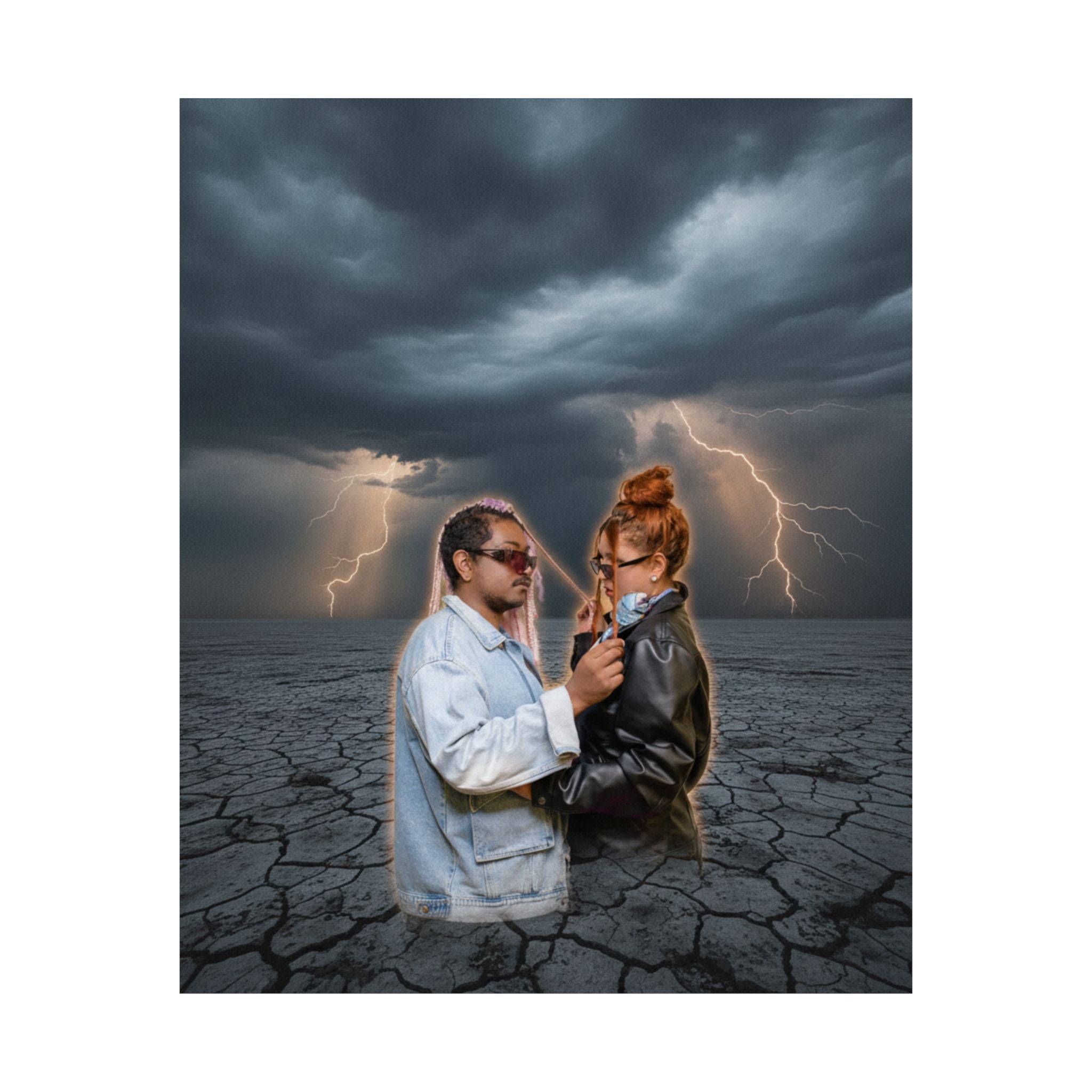 Dramatic Storm — Person — Matte Poster