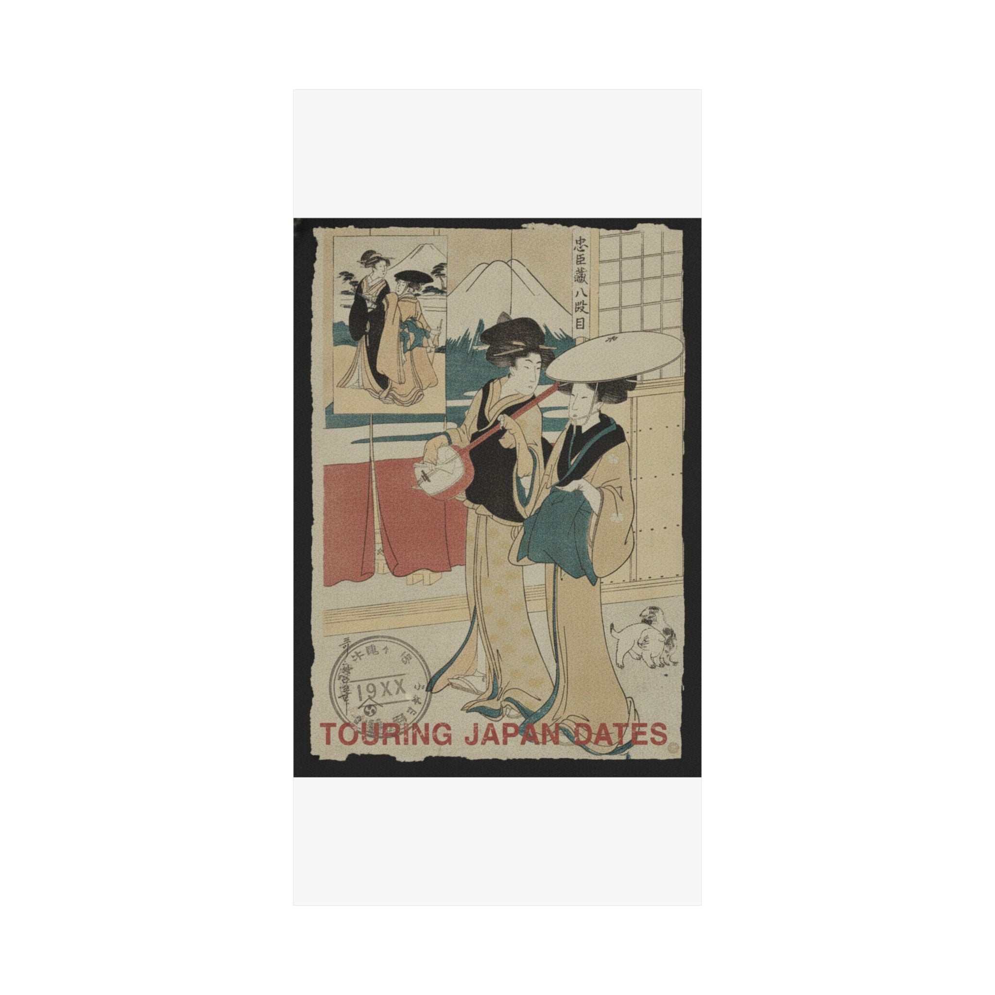 Vintage Bootleg — Two Tori-Oi, Or Itinerant Women Musicians Of The Eta Class — Matte Poster