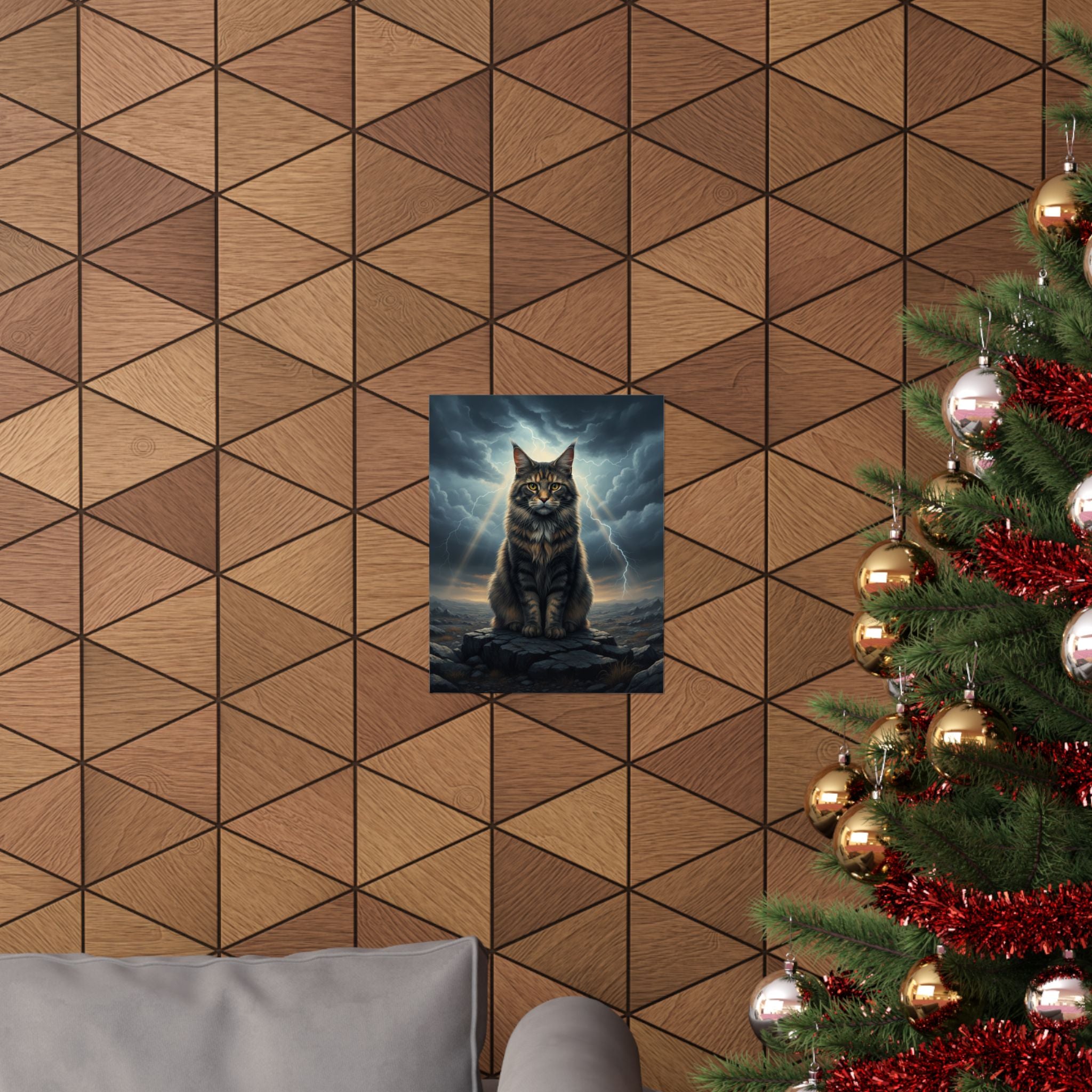 Dramatic Storm — Cat — Matte Poster