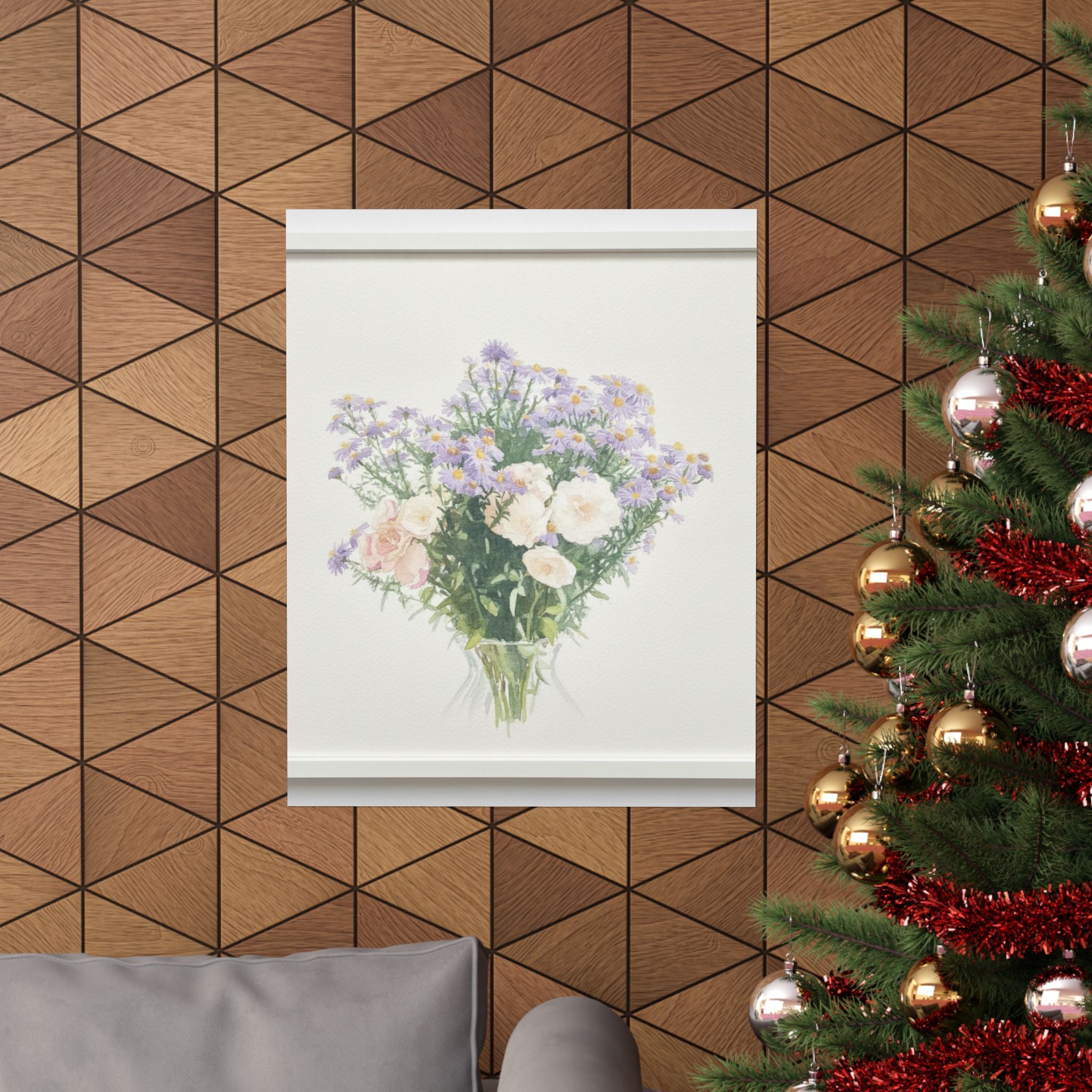 Watercolor — Flowers — Matte Poster