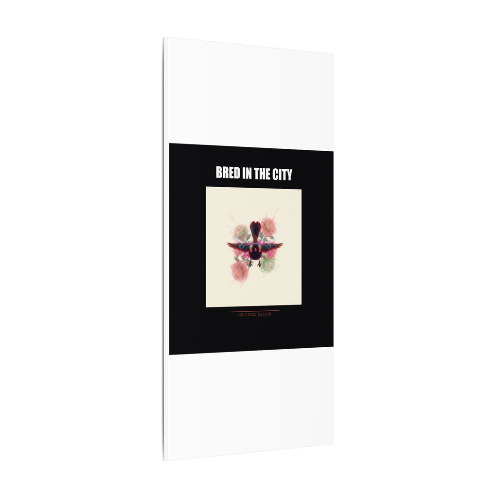 BRED IN THE CITY Flying Bird & Roses Matte Canvas
