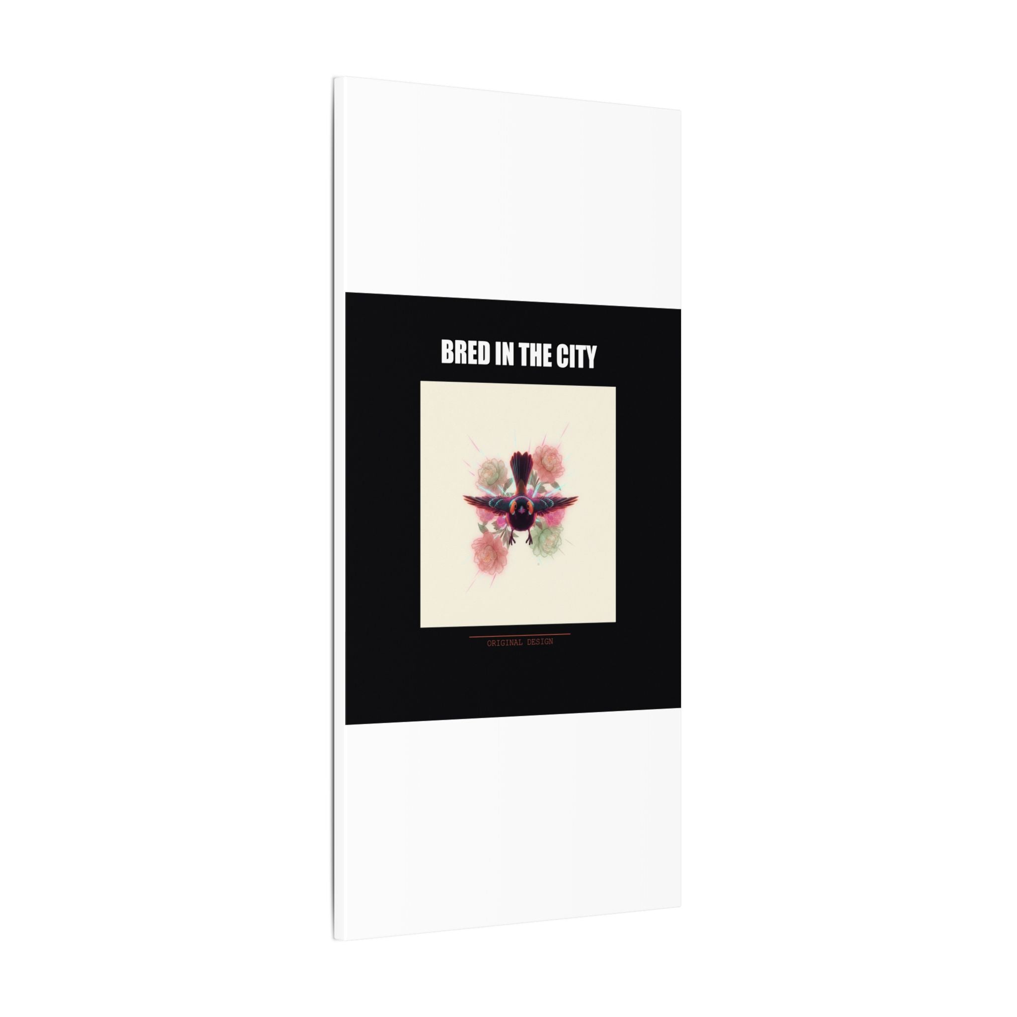 BRED IN THE CITY Flying Bird & Roses Matte Canvas
