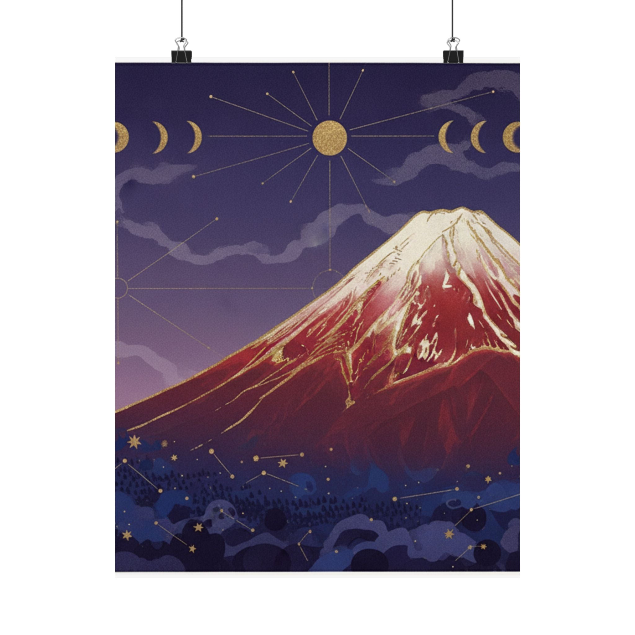 Celestial — South Wind, Clear Sky (Gaifū Kaisei), Also Known As Red Fuji, From The Series Th — Matte Poster