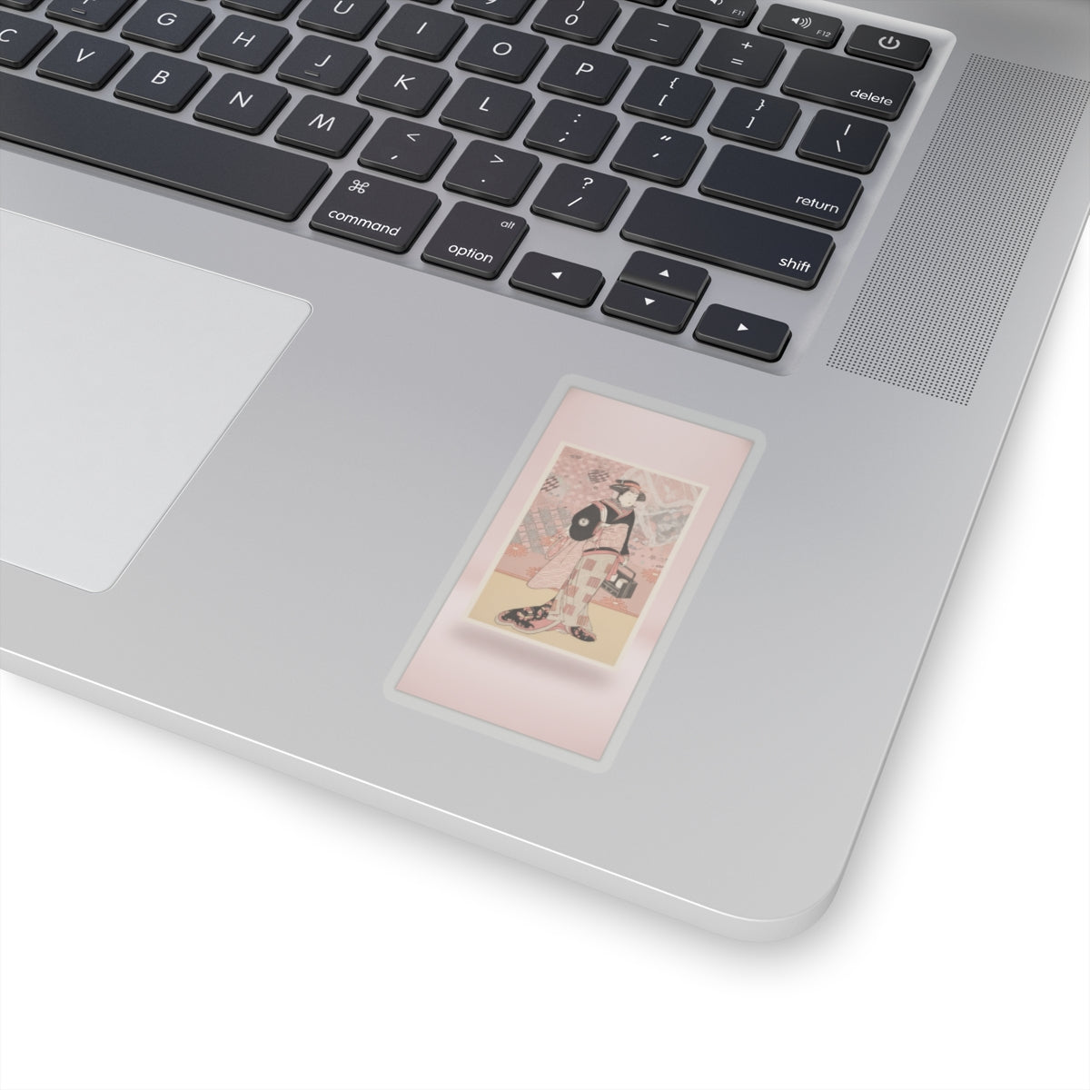 Product Marketing — The Actor Iwai Hanshiro Iv As A Woman In A Black Kimono — Kiss-Cut Sticker