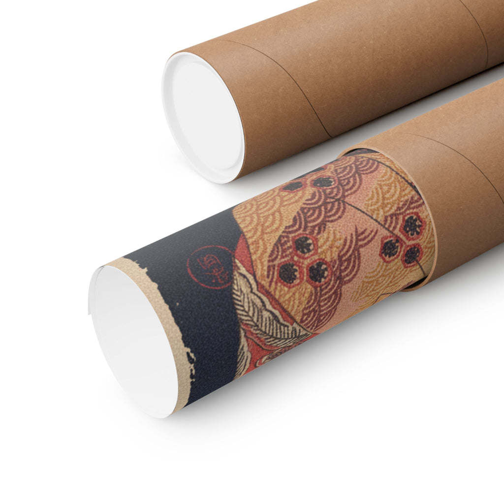 Japanese Street — Courtesan With Branch Of Seri — Matte Poster