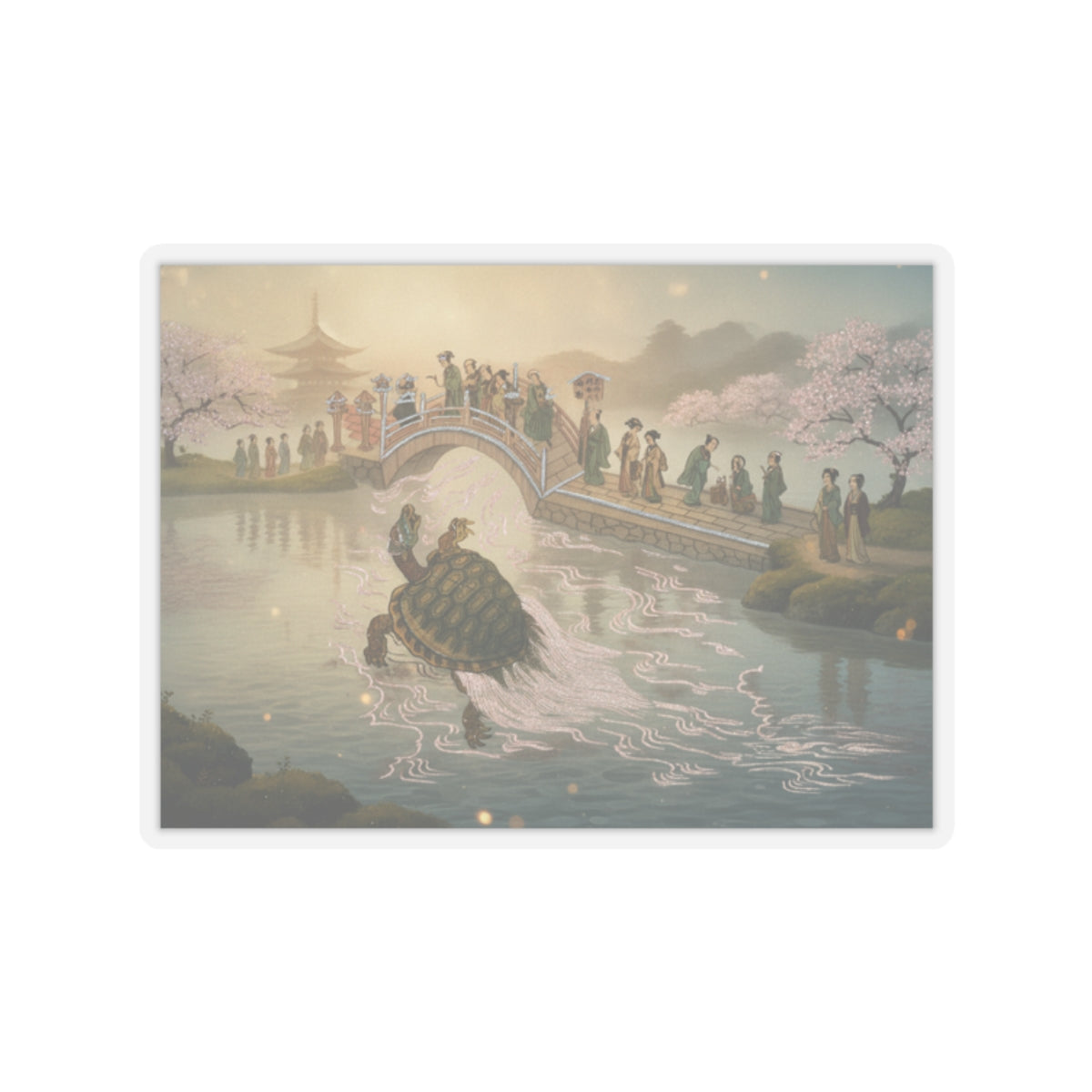 Scenic Nature — Shinabazu Benten Kaicho: Ceremony Of Worshipping Benten At Shinabazu Temple — Kiss-Cut Sticker
