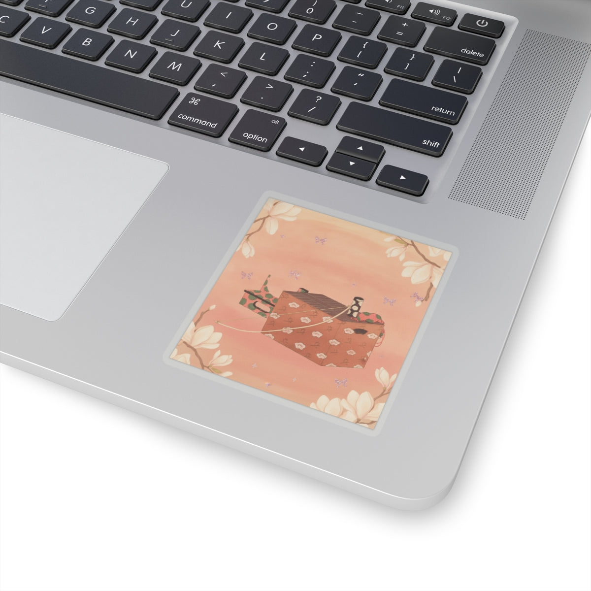 Southern Sunset — Box For Sugoroku Game (A Kind Of Backgammon), Bow And Drum — Kiss-Cut Sticker