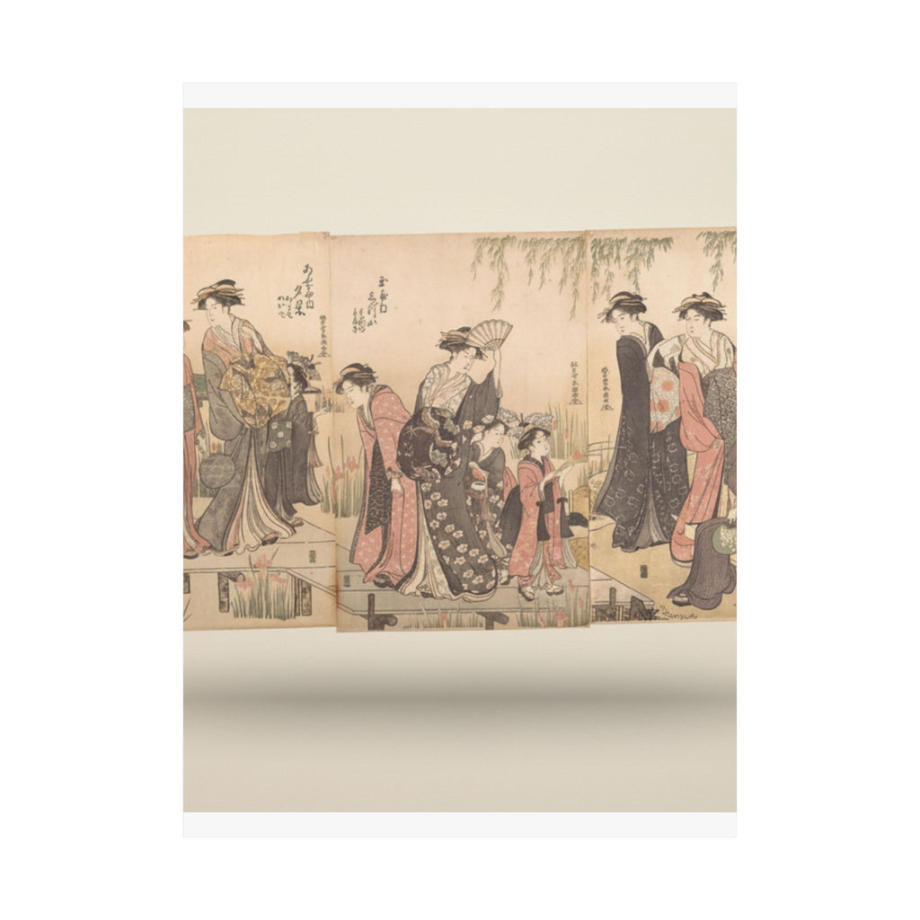 Product Marketing — Courtesans In An Iris Garden — Matte Poster
