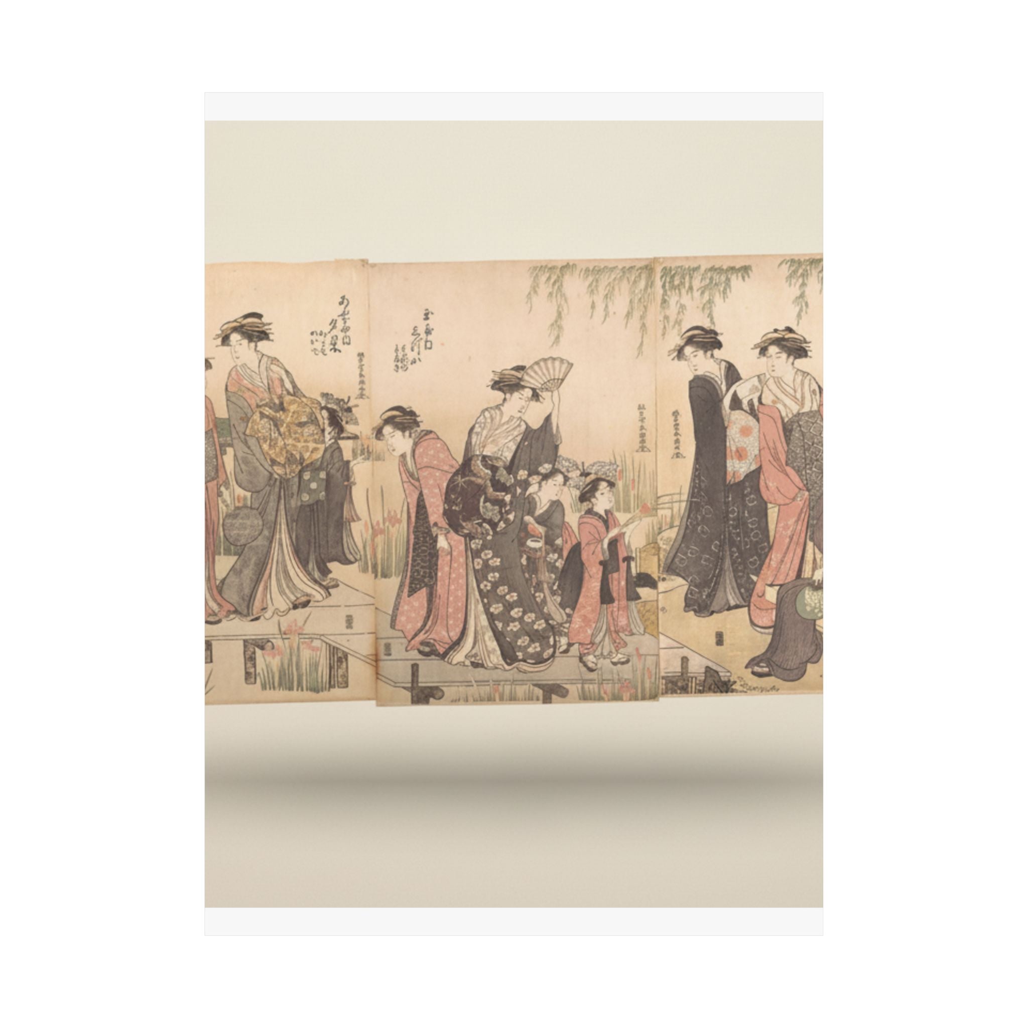 Product Marketing — Courtesans In An Iris Garden — Matte Poster