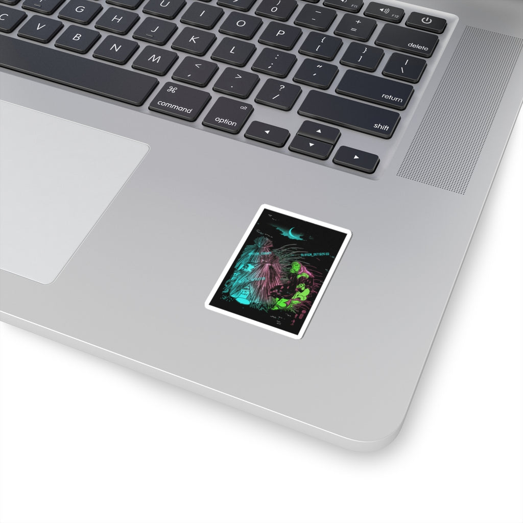 Glitch Culture — Trapping The Fox — Kiss-Cut Sticker