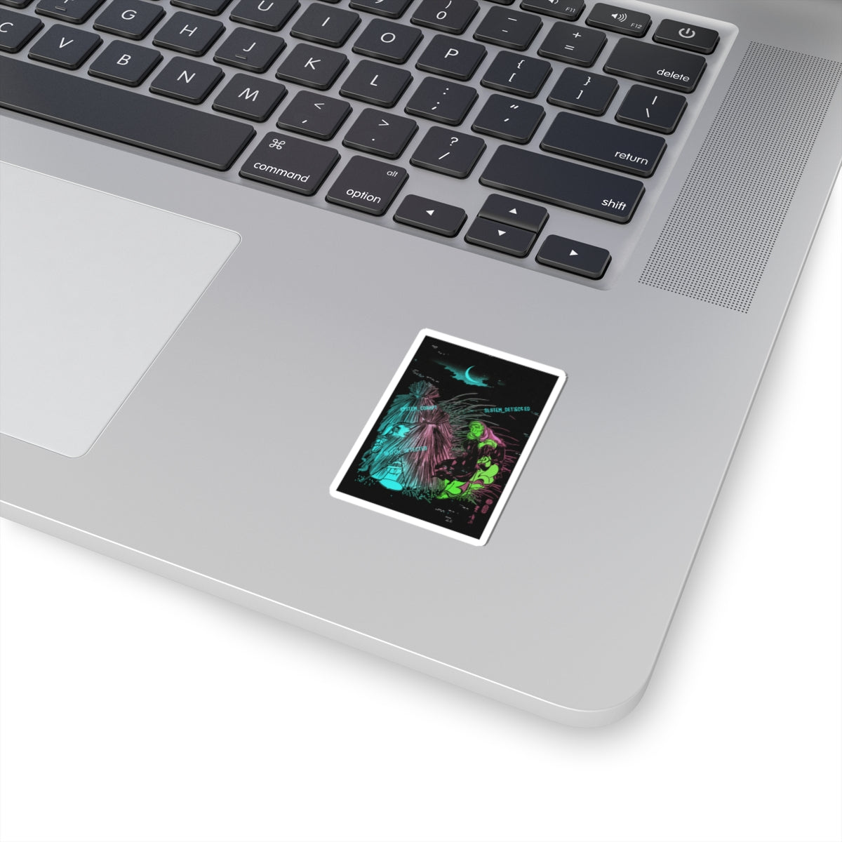 Glitch Culture — Trapping The Fox — Kiss-Cut Sticker
