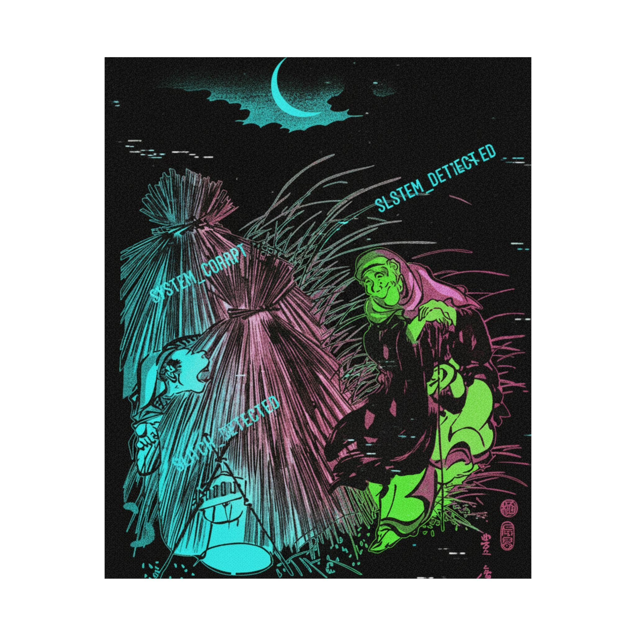 Glitch Culture — Trapping The Fox — Matte Poster