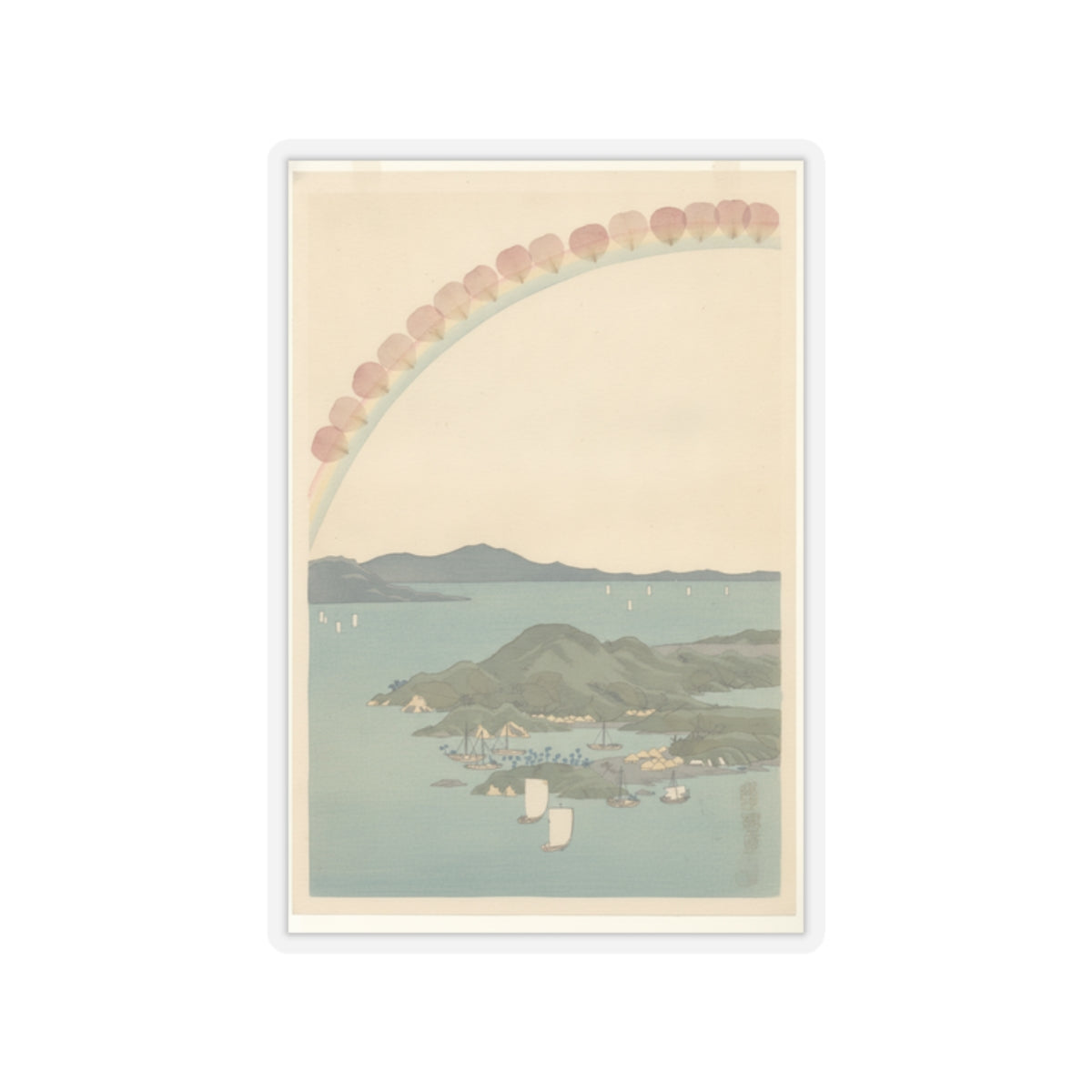 Botanical — Tsushima Kaigan Yubare — Kiss-Cut Sticker